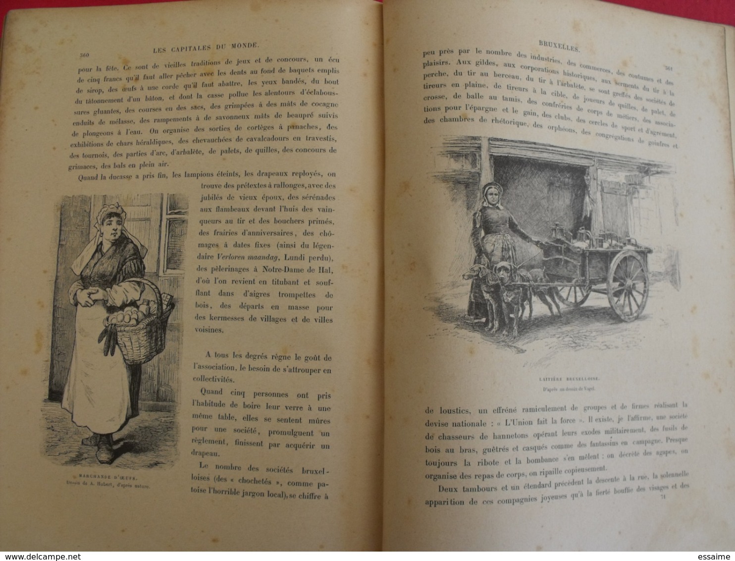 les capitales du monde. hachette 1900. calcutta paris tokio pékin christiania madrid constantinople...