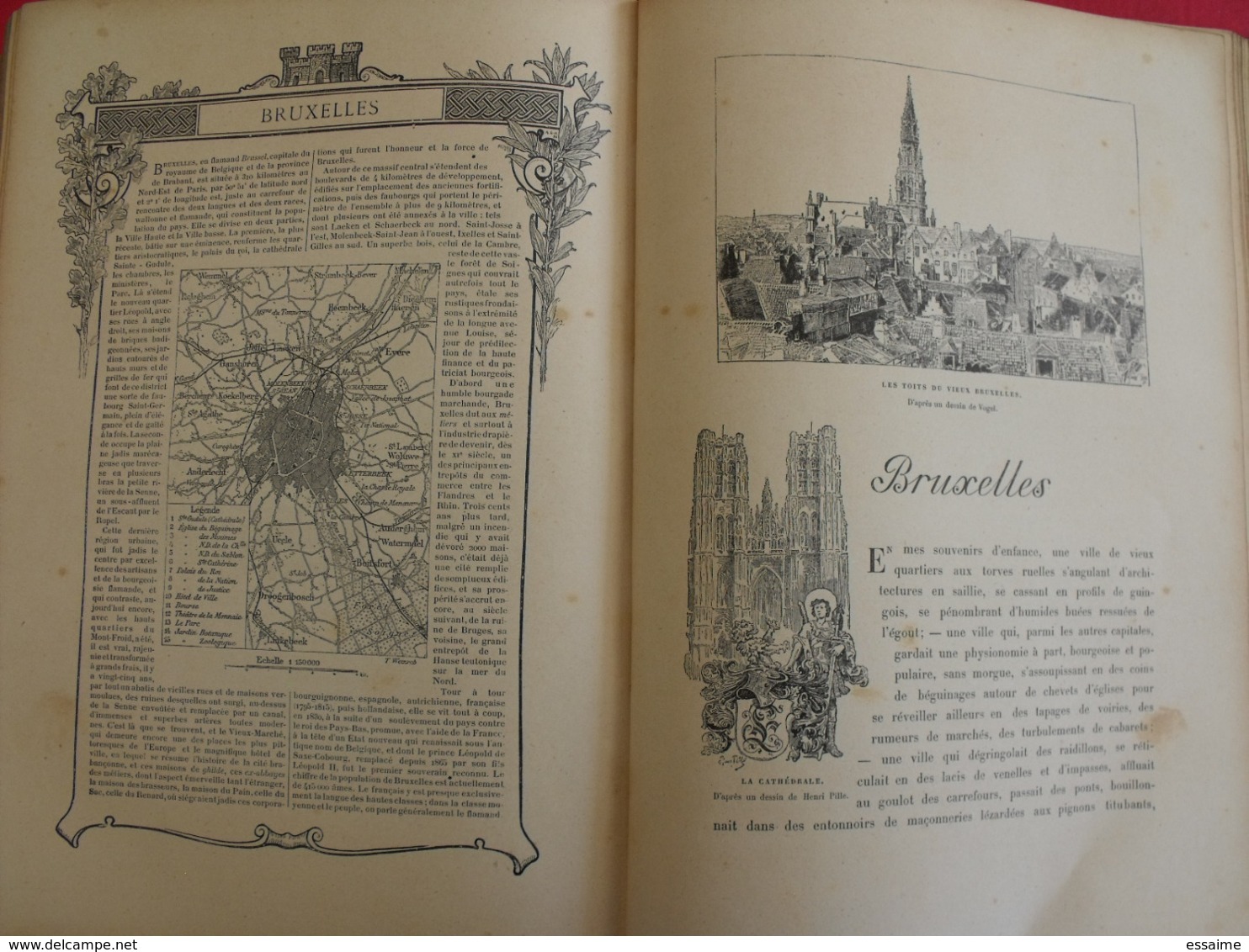 les capitales du monde. hachette 1900. calcutta paris tokio pékin christiania madrid constantinople...