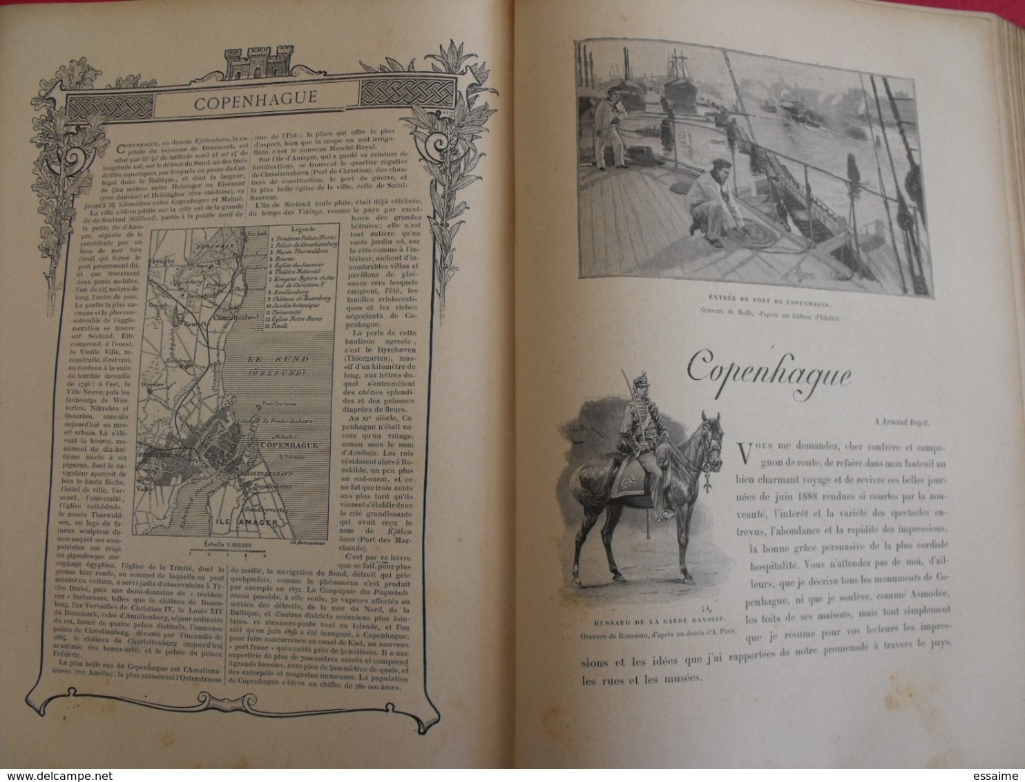 les capitales du monde. hachette 1900. calcutta paris tokio pékin christiania madrid constantinople...