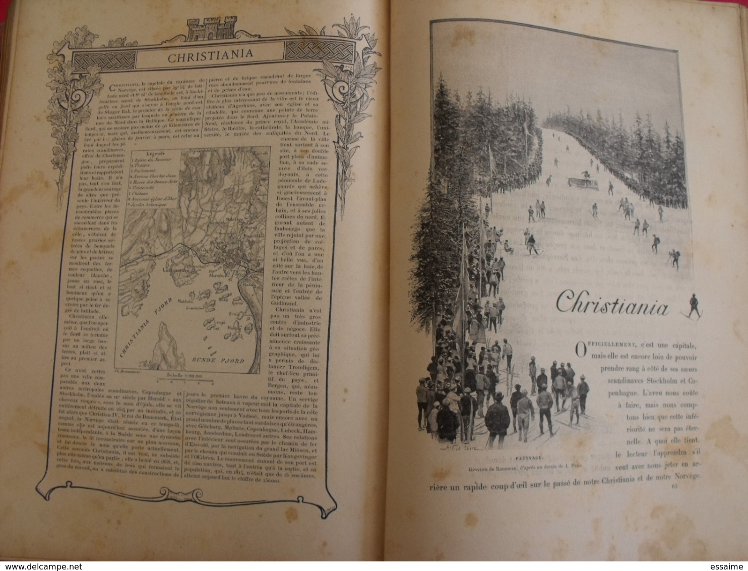 les capitales du monde. hachette 1900. calcutta paris tokio pékin christiania madrid constantinople...