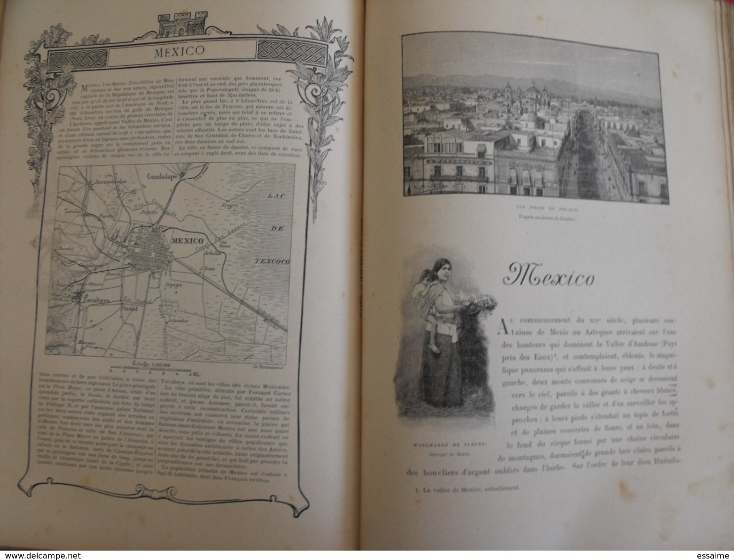 les capitales du monde. hachette 1900. calcutta paris tokio pékin christiania madrid constantinople...