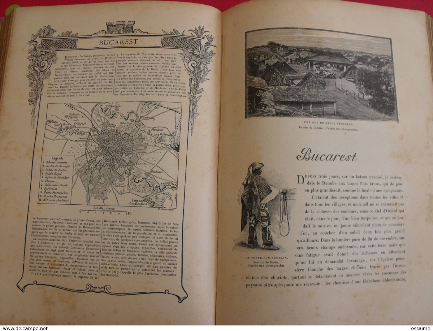 les capitales du monde. hachette 1900. calcutta paris tokio pékin christiania madrid constantinople...