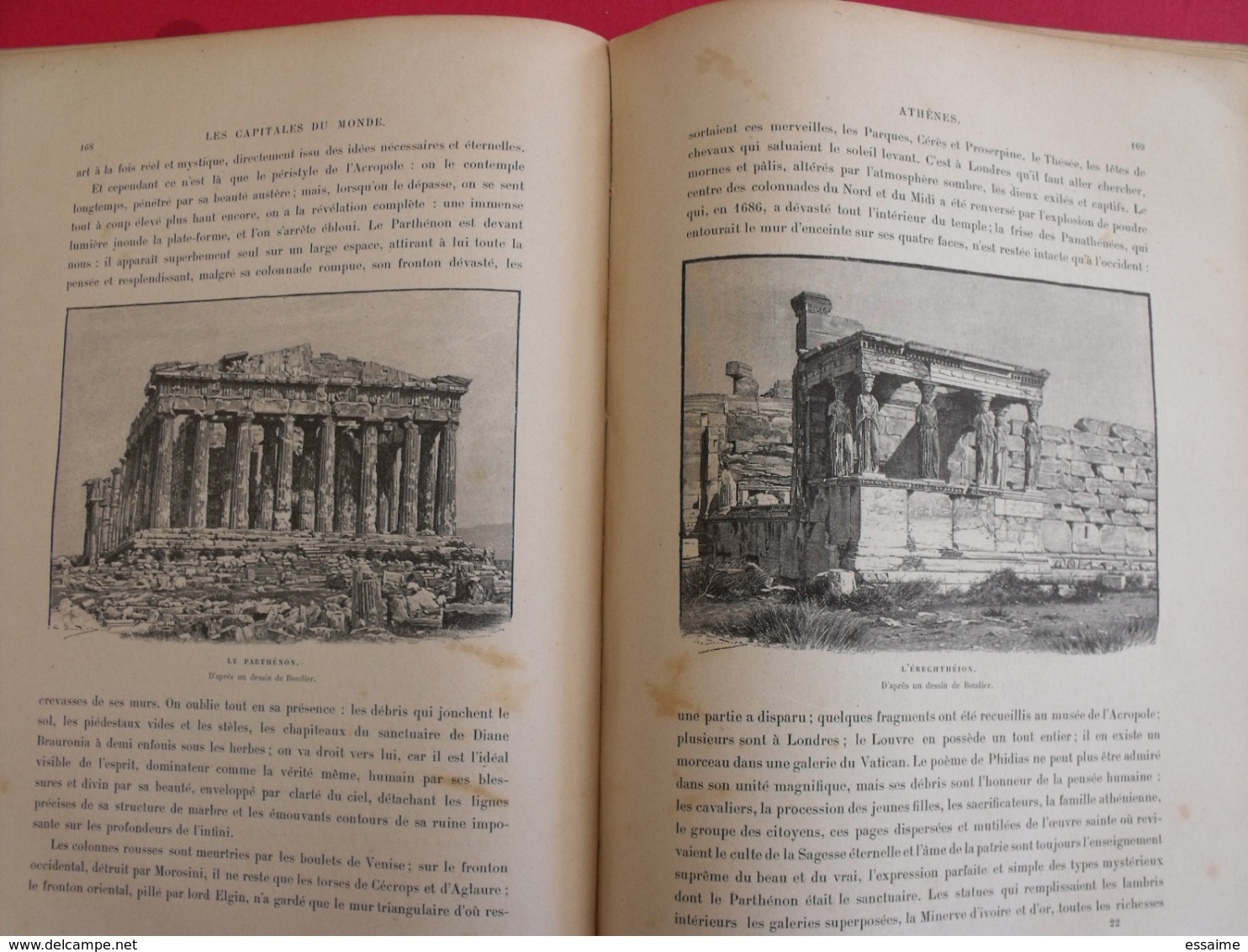 les capitales du monde. hachette 1900. calcutta paris tokio pékin christiania madrid constantinople...