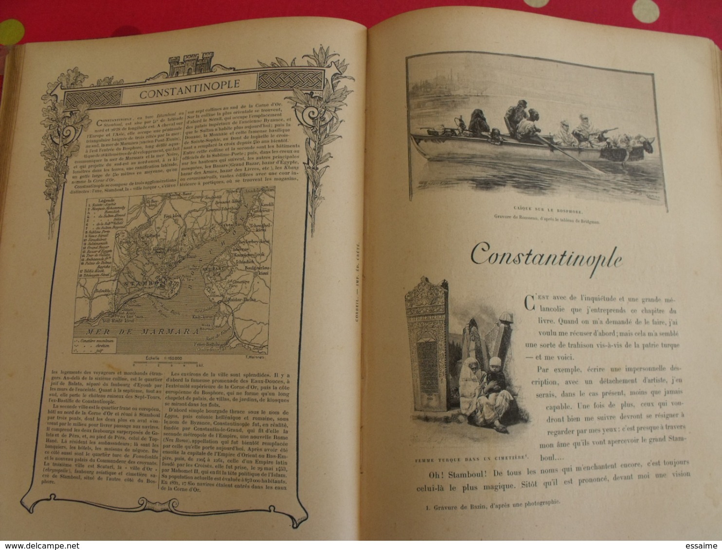 les capitales du monde. hachette 1900. calcutta paris tokio pékin christiania madrid constantinople...