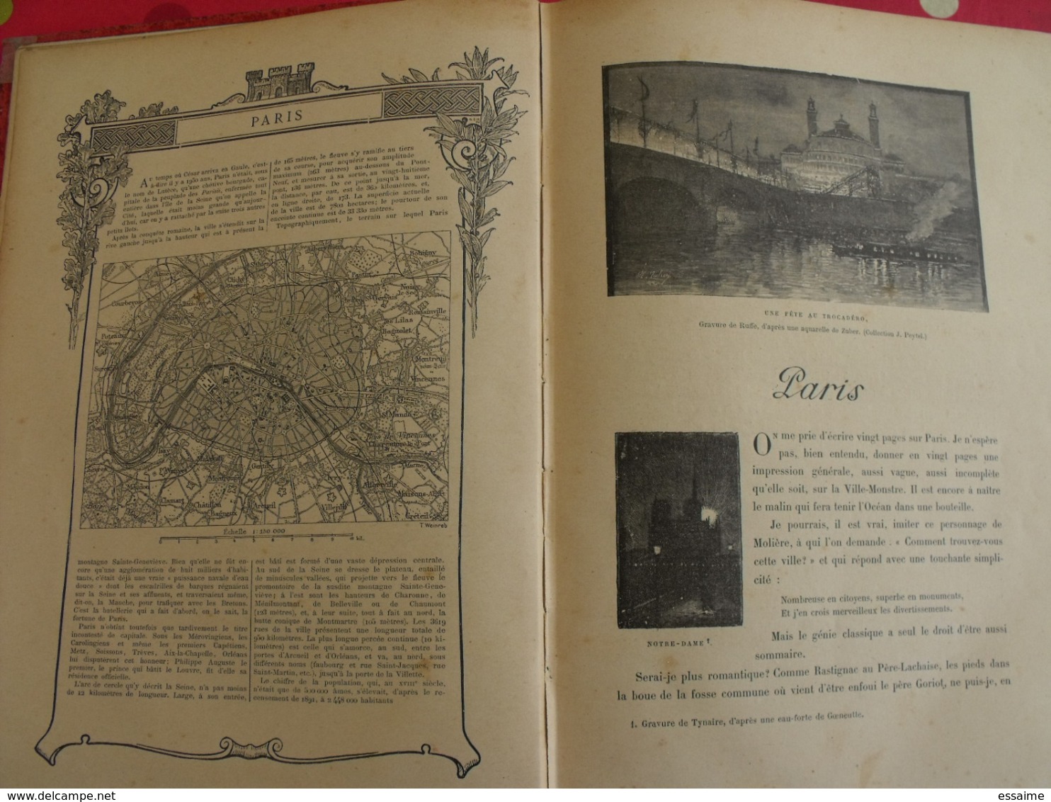 les capitales du monde. hachette 1900. calcutta paris tokio pékin christiania madrid constantinople...