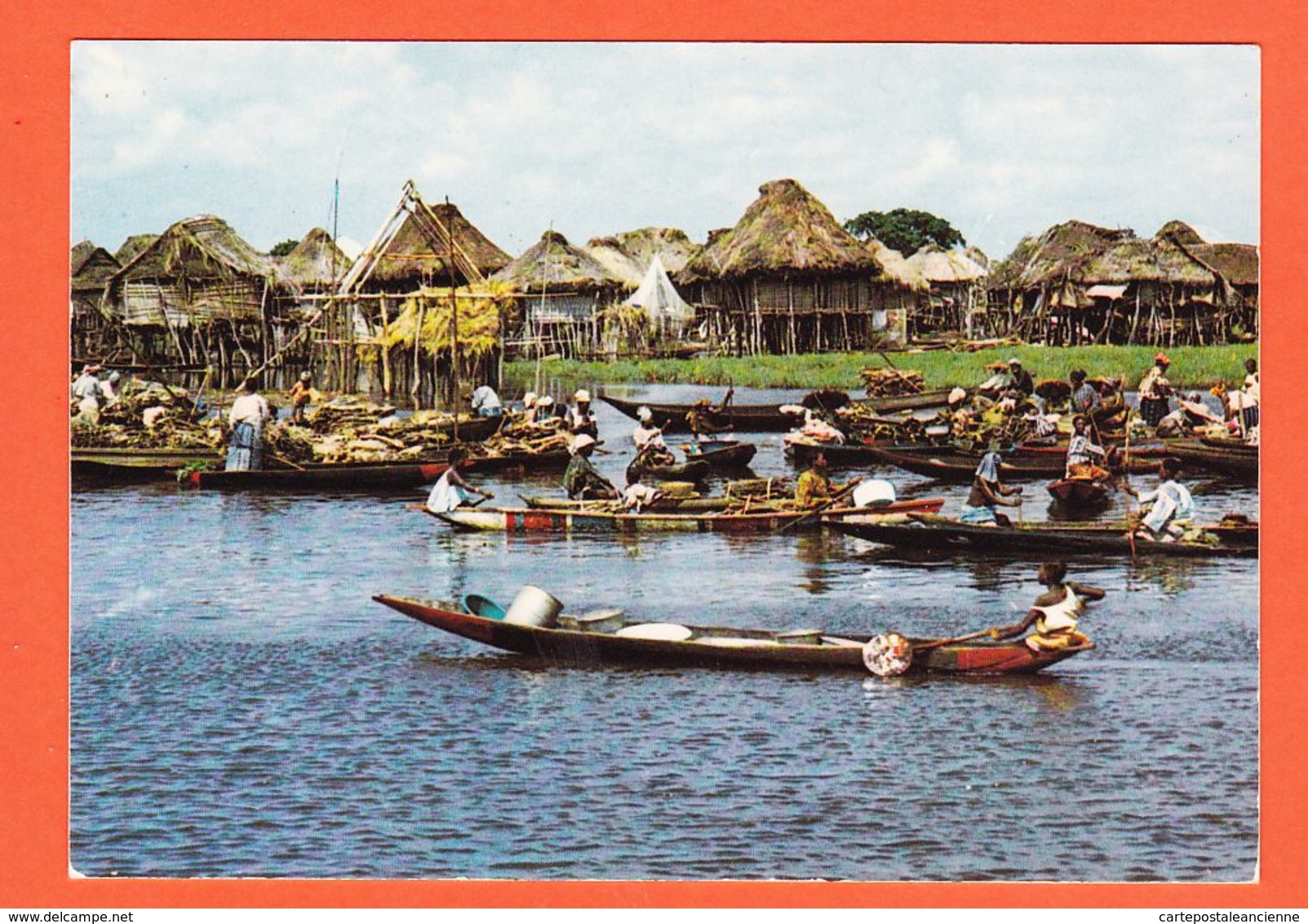 Af115 BENIN Cité Lacustre De GANVIE 1980s Edit ROUILLE 197 - Benin