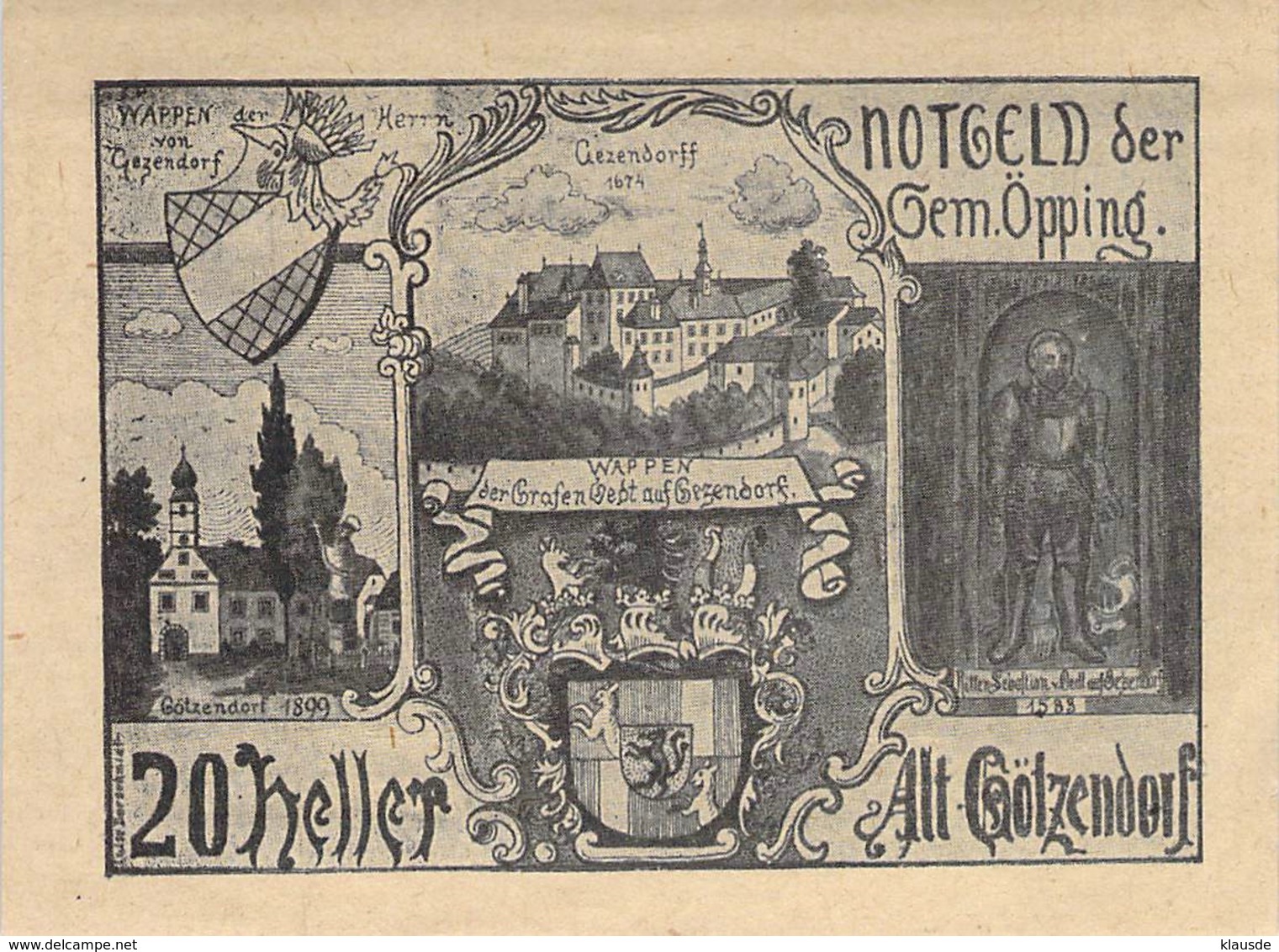 Notgeld 10 20 50 Heller Notgeld Öpping (Oberösterreich) Österreich UNC (I) - Oesterreich