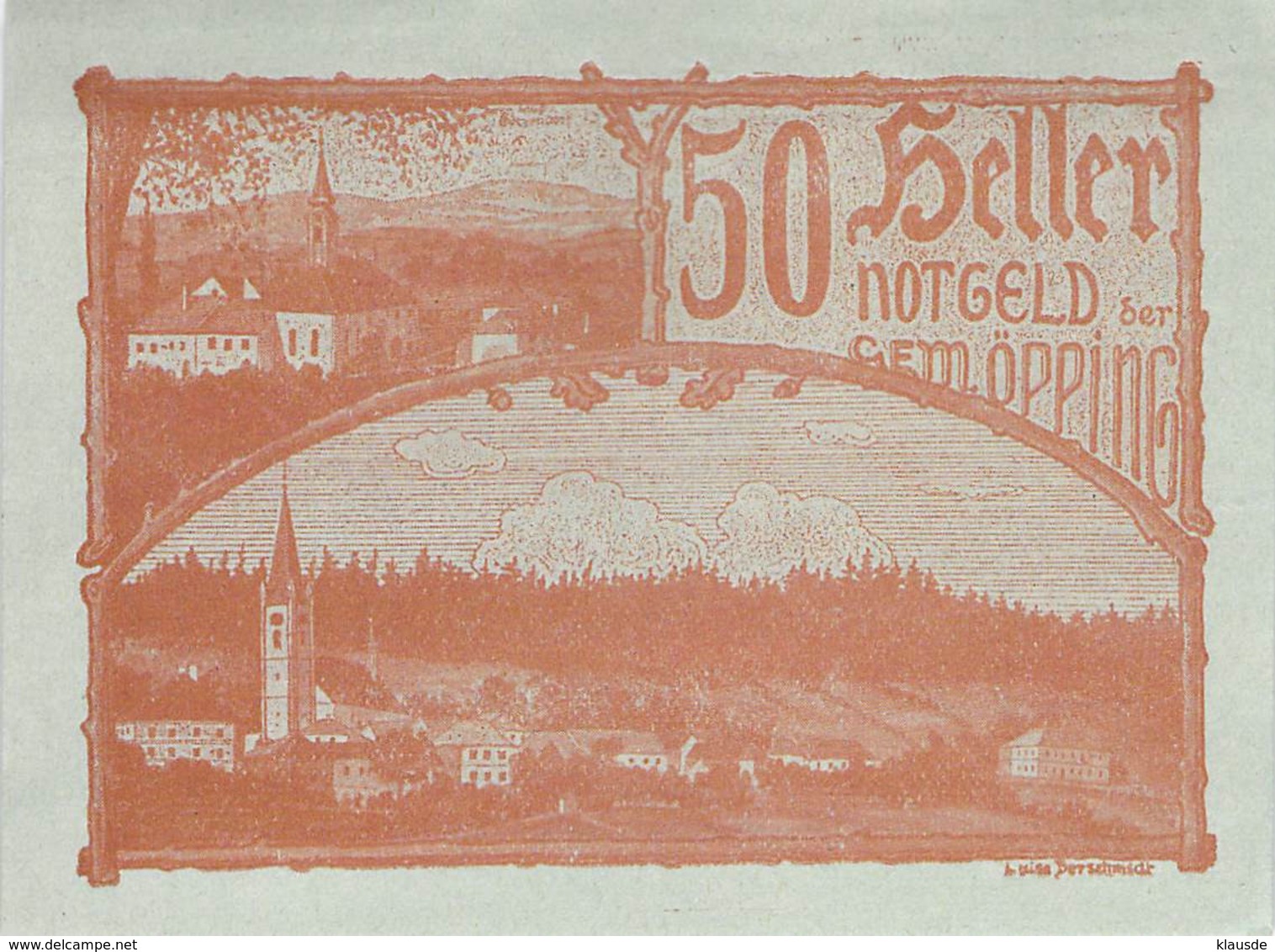 Notgeld 10 20 50 Heller Notgeld Öpping (Oberösterreich) Österreich UNC (I) - Oesterreich