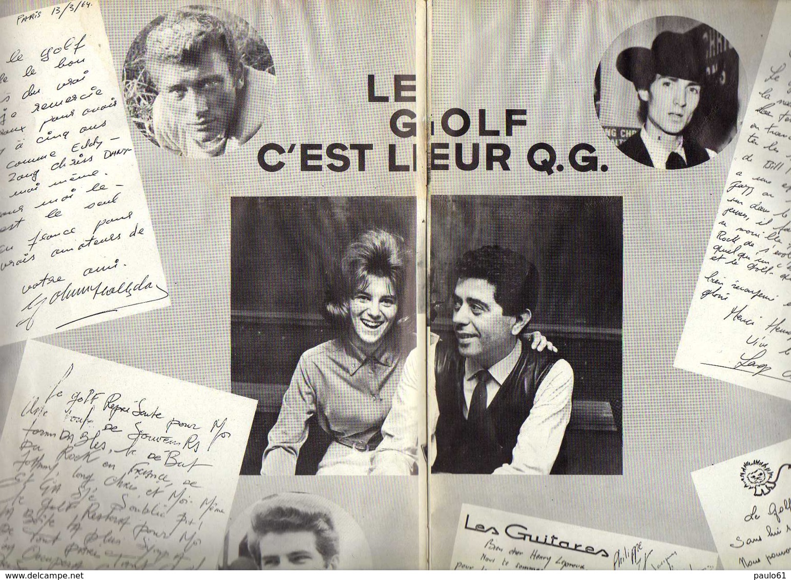 Programme Autographes  Golf Drouot Livre De 10 Pages Divers Chanteurs Années 60 - Sonstige & Ohne Zuordnung