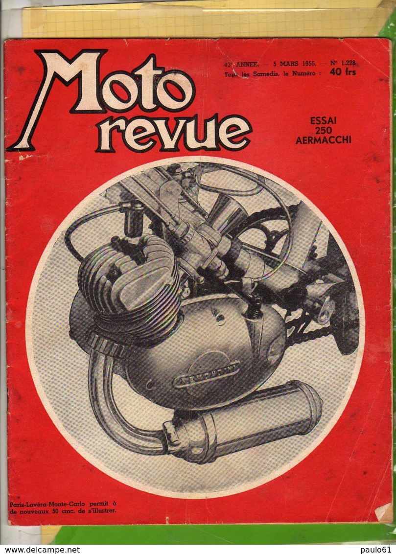 MOTO  Revue N°1228 De Mars 1955 Essai 50 AERMACHNI - Auto/Moto