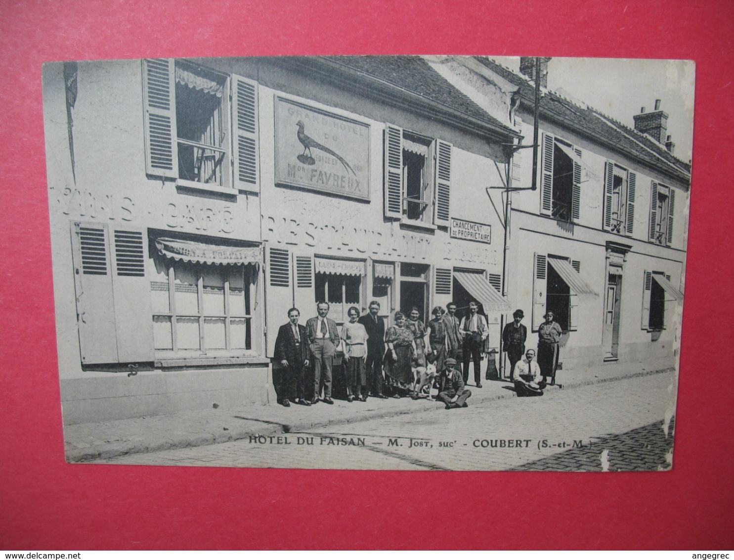 CPA   Seine Et Marne  Coubert  -  Hôtel Du Faisan M. Jost, Suc'  Mr. Favreux - Restaurant  Salle De Noces ... - Other & Unclassified