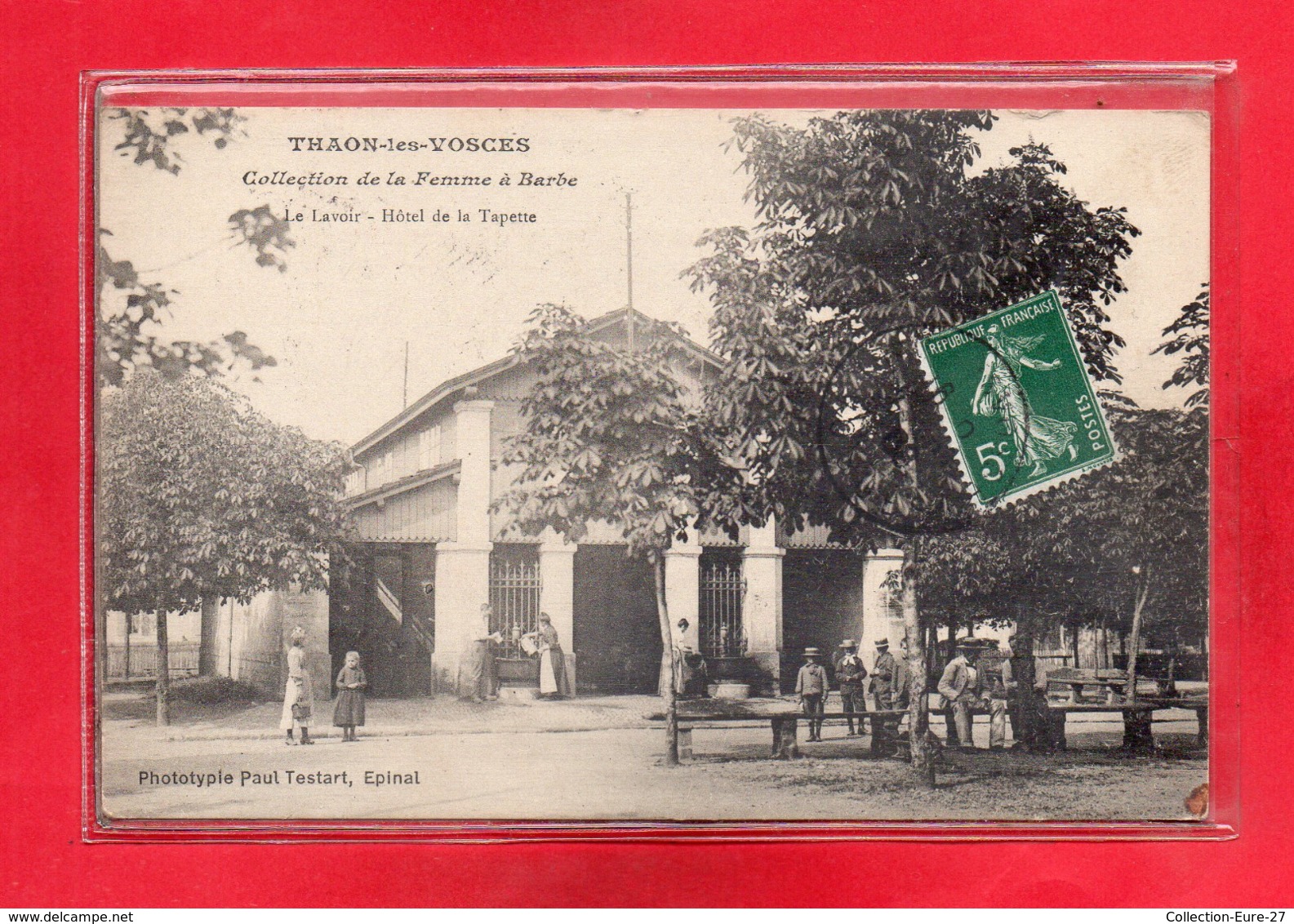 88-CPA THAON LES VOSGES - LE LAVOIR - HOTEL DE LA TAPETTE - Thaon Les Vosges