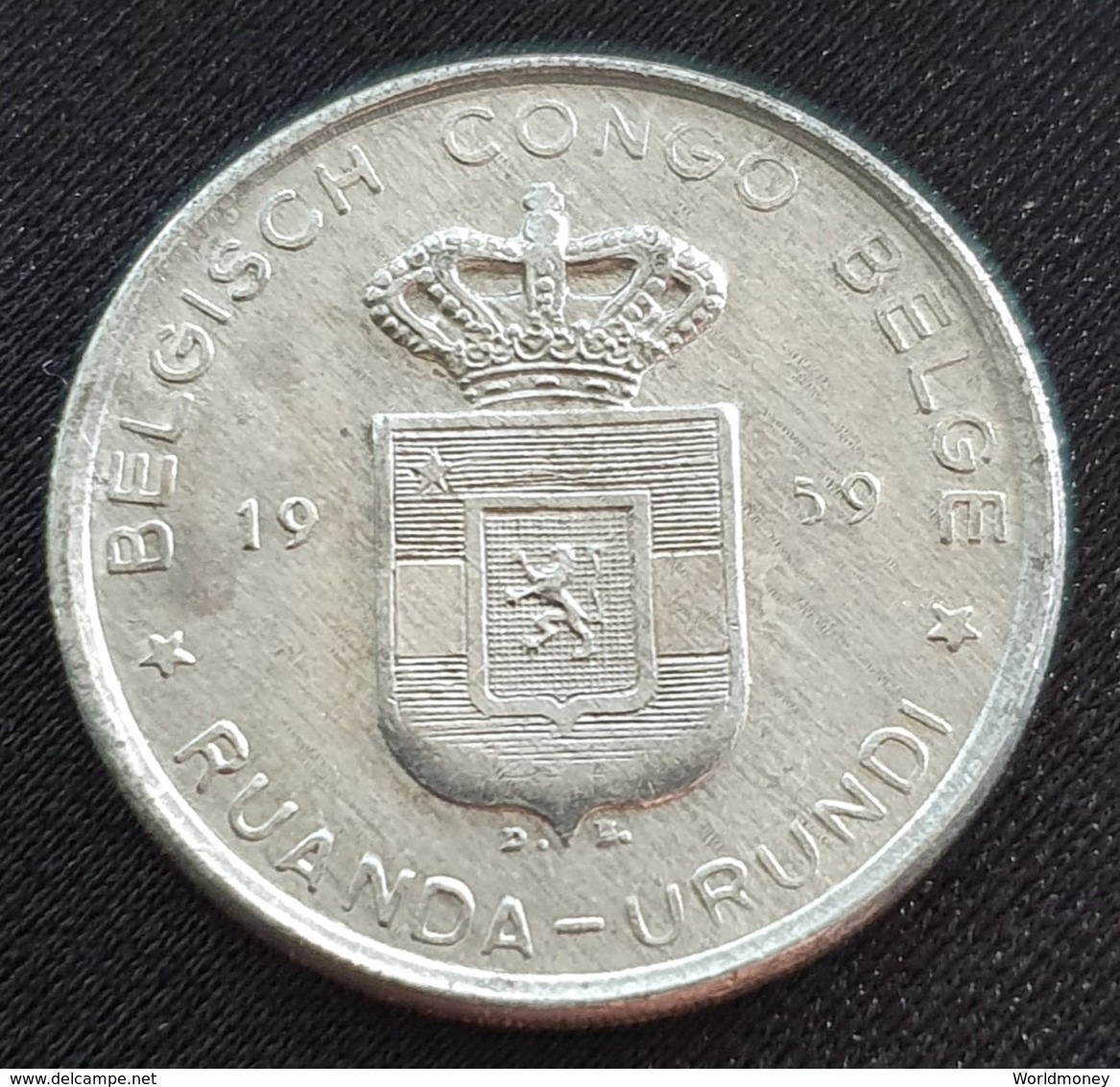 Ruanda-Urundi 5 Francs 1959 - 1951-1960: Baudouin I