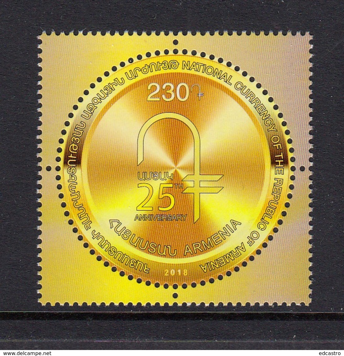 2.- ARMENIA 2018 25th Anniversary Of The National Currency Of The RA - Monedas