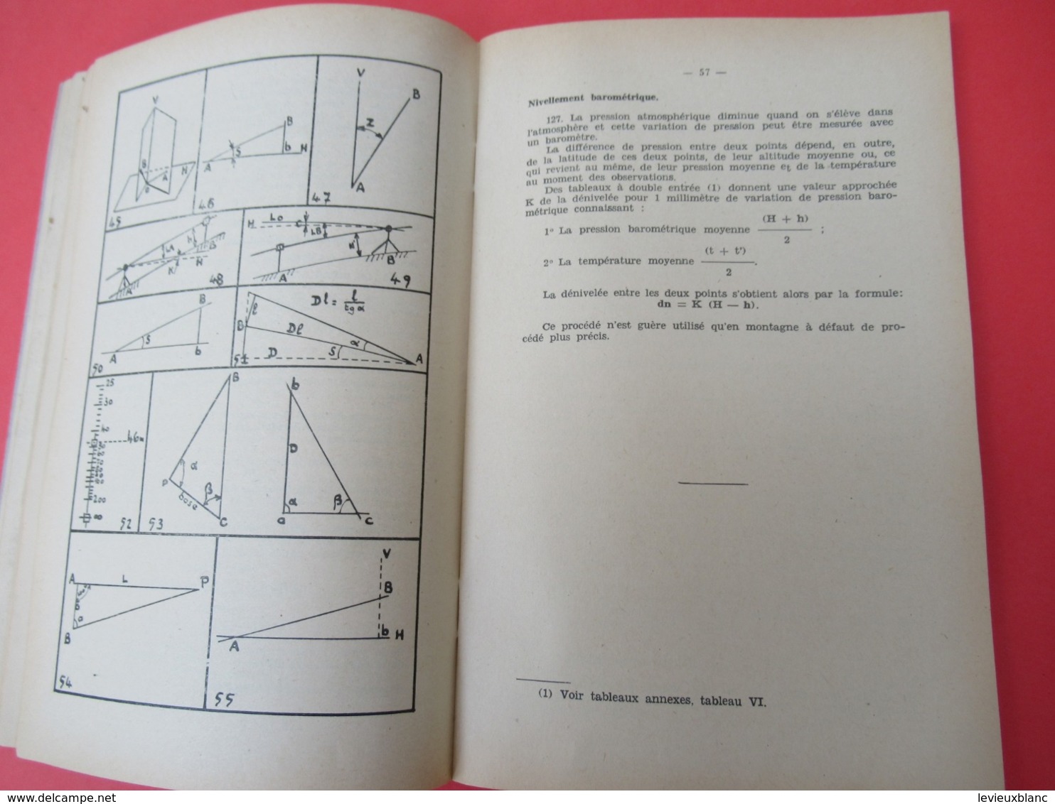 Livre/ Réglement De Topographie/ E.S.A.A./Ecole De Spécialisation De L'Artillerie Anti-Aerienne/1956              LIV177 - Frans