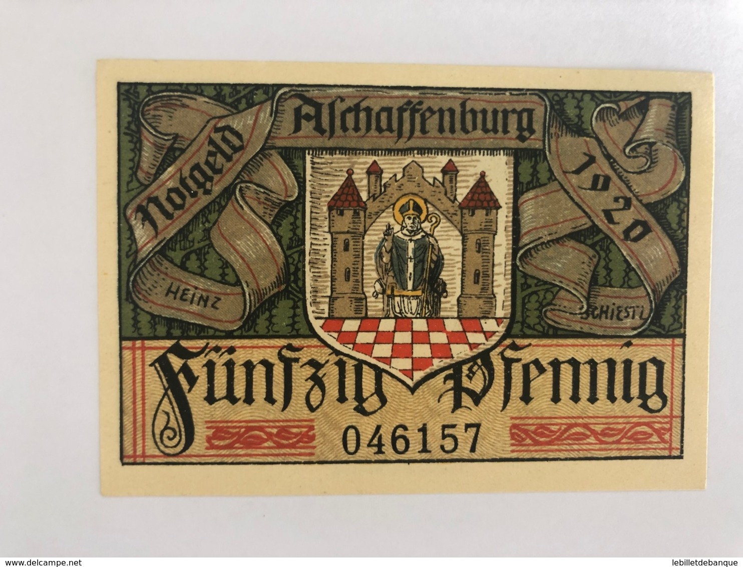 Allemagne Notgeld Aschaffenburg 50 Pfennig - Collections