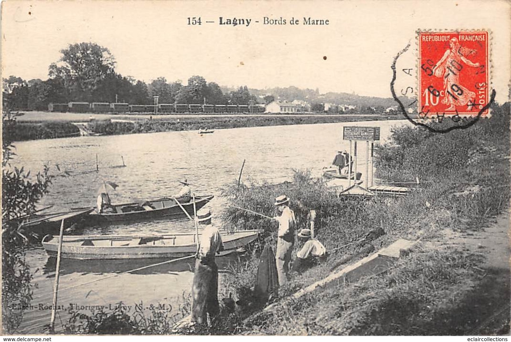 Thème.  Métier.   Pêche A La Ligne :       77     Lagny         (Voir Scan) - Pêche