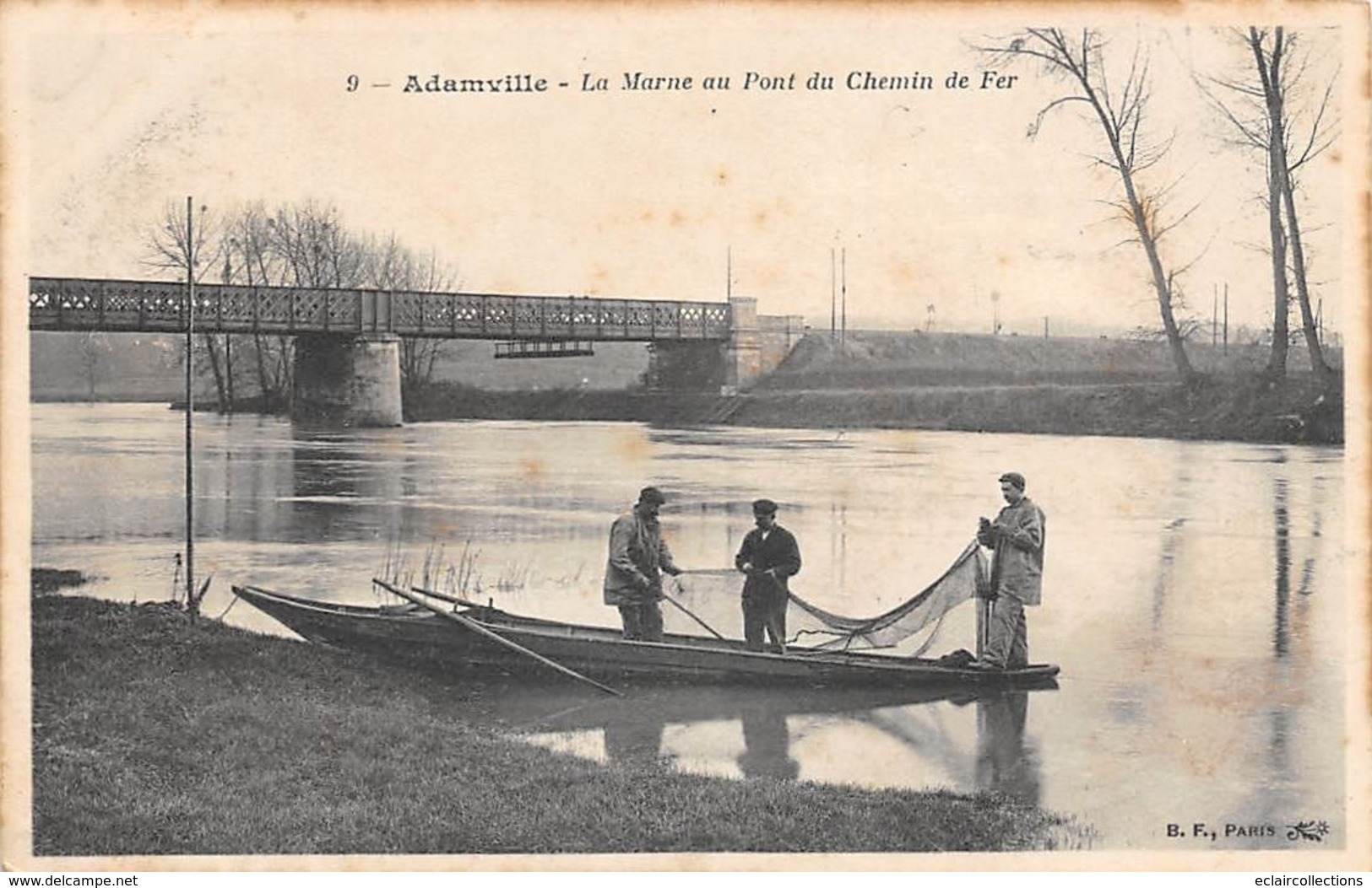 Thème.  Métier.   Pêche A La Ligne :      94   Adamville   Pêcheurs A La Senne       (Voir Scan) - Fishing