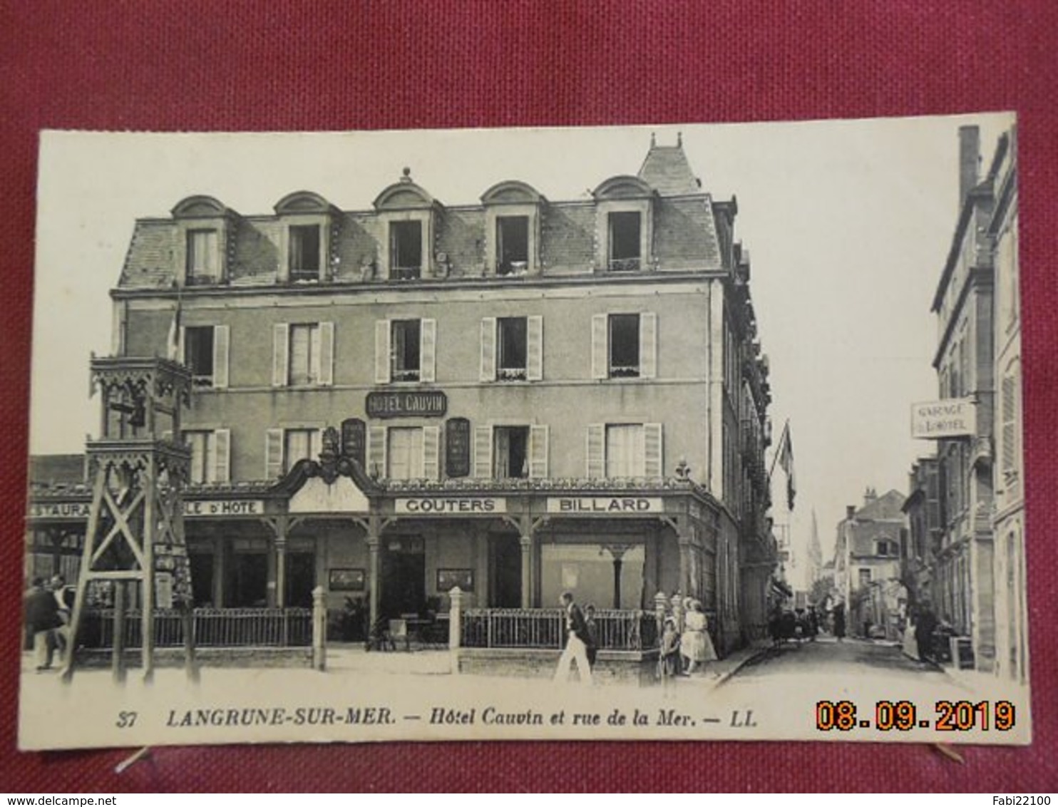 CPA - Langrune-sur-Mer - Hôtel Cauvin Et Rue De La Mer - Sonstige & Ohne Zuordnung