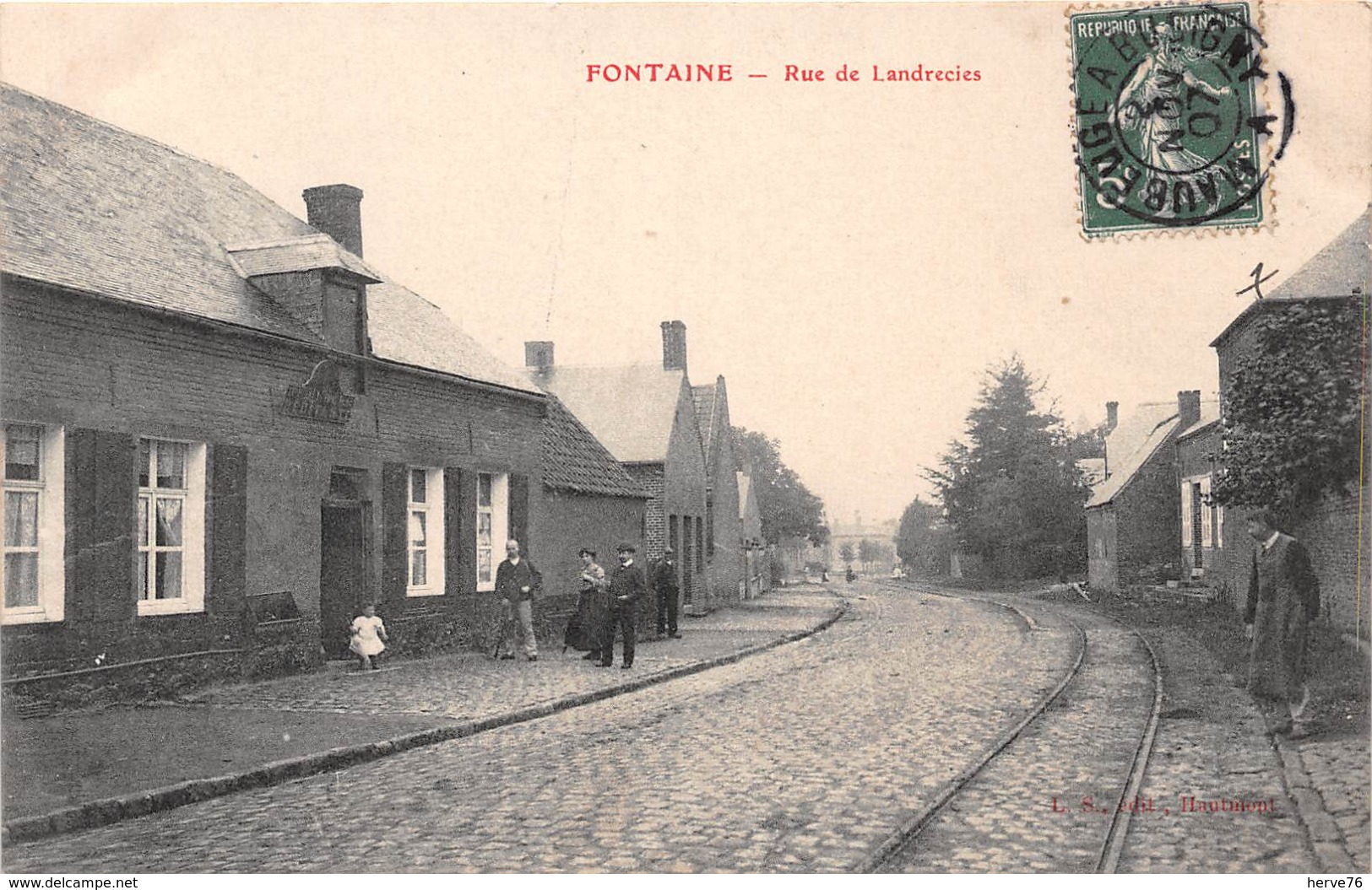 FONTAINE (59) - Rue De Landrecies - CPA - Other & Unclassified