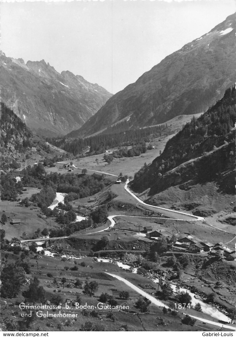 Grimselstrasse B. Boden-Guttannen Und Gelmerhörner (Carte 10 X 15 Cm) - Guttannen