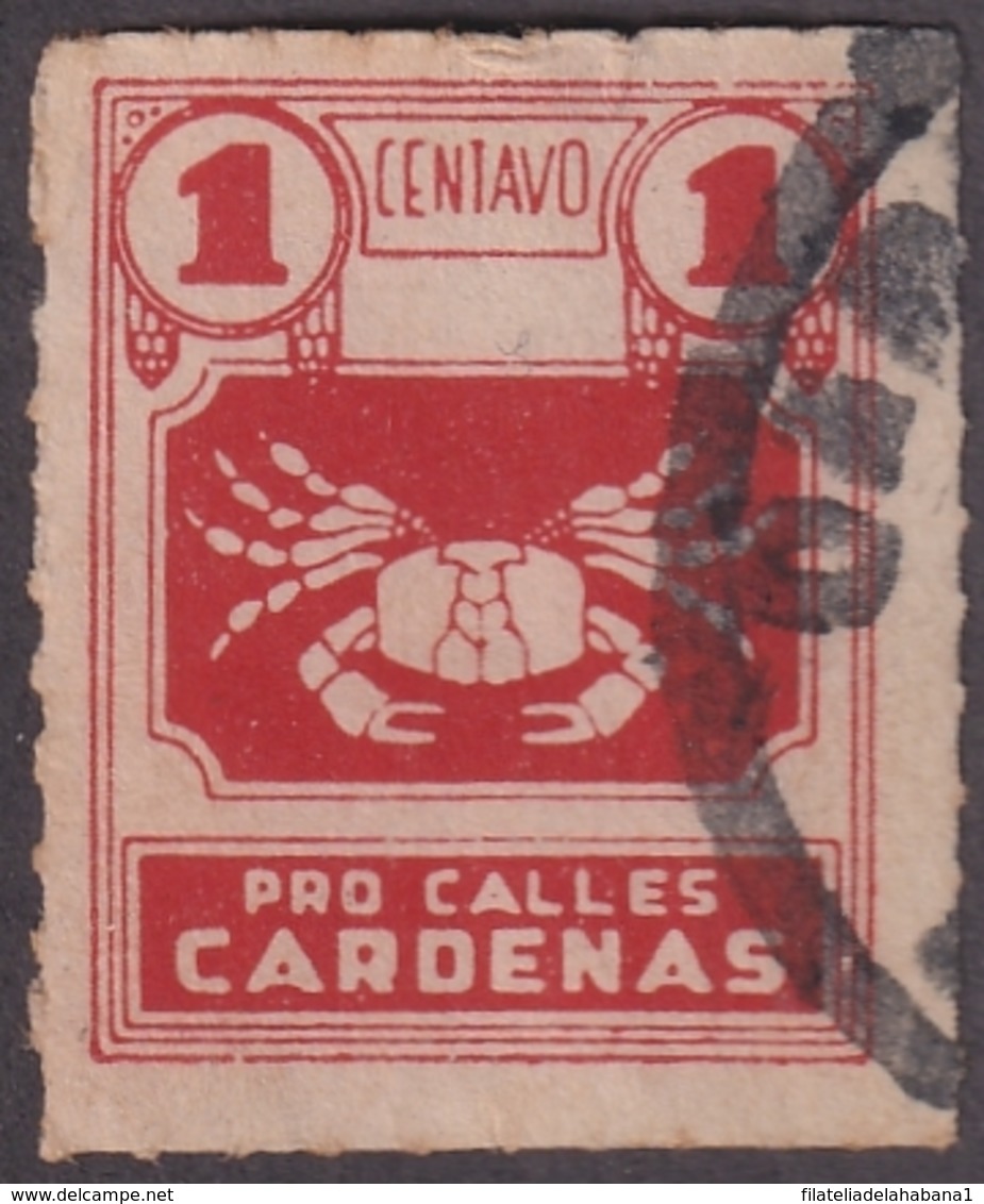 VI-458 CUBA CINDERELLA PRO CALLES DE CARDENAS USED. - Timbres-taxe
