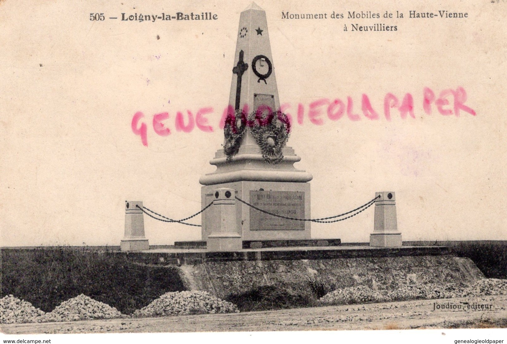 28 - LOIGNY LA BATAILLE - MONUMENT DES MOBILES DE LA HAUTE VIENNE 87 A NEUVILLIERS - Loigny