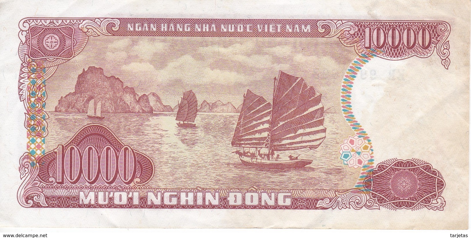 BILLETE DE VIETNAM DE 10000 DONG DEL AÑO 1993  (BANKNOTE) - Vietnam