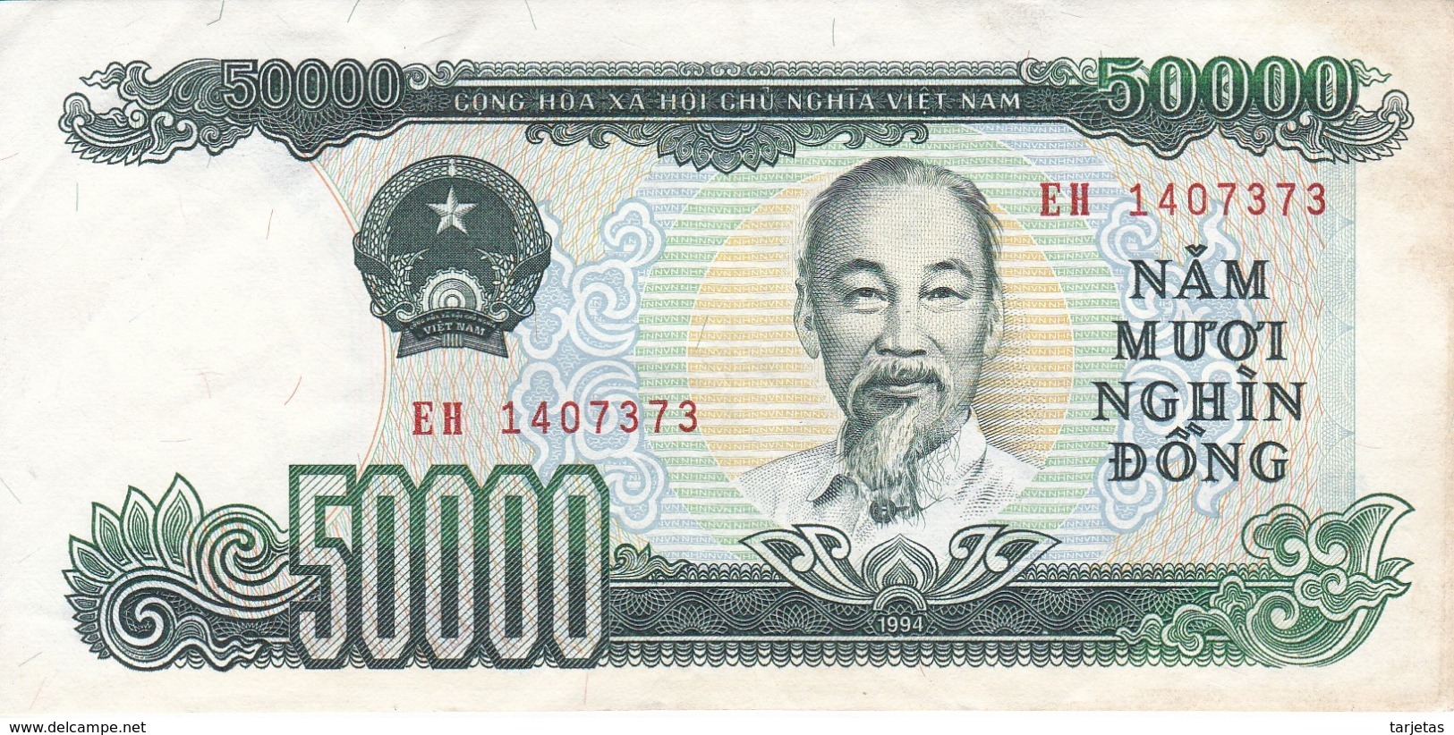 BILLETE DE VIETNAM DE 50000 DONG DEL AÑO 1994  (BANKNOTE) - Vietnam