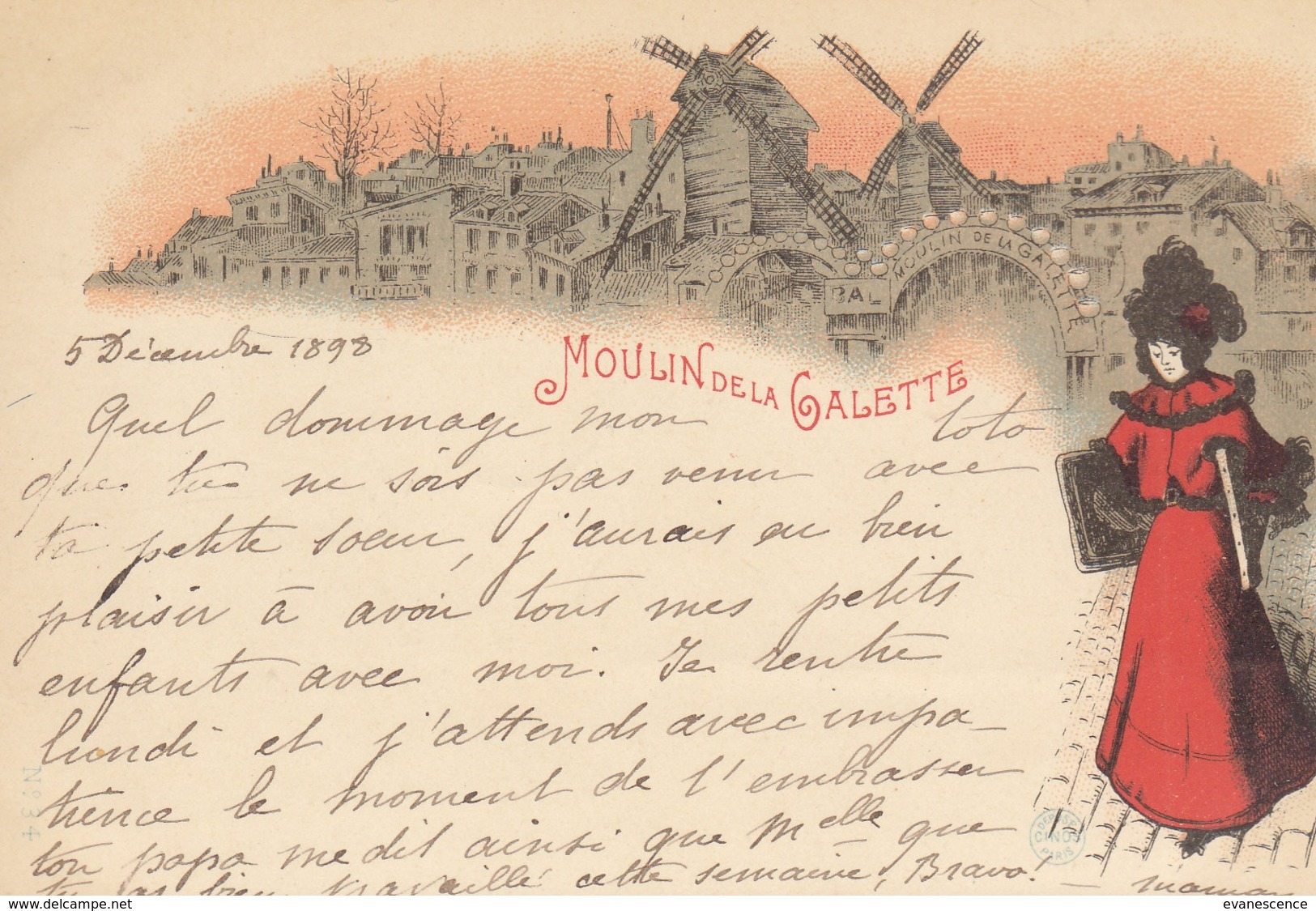 Le Moulin De La Galette : Pionnière :  1898     ///  REF  SEPT.  19  /// N° 9346 - Vor 1900