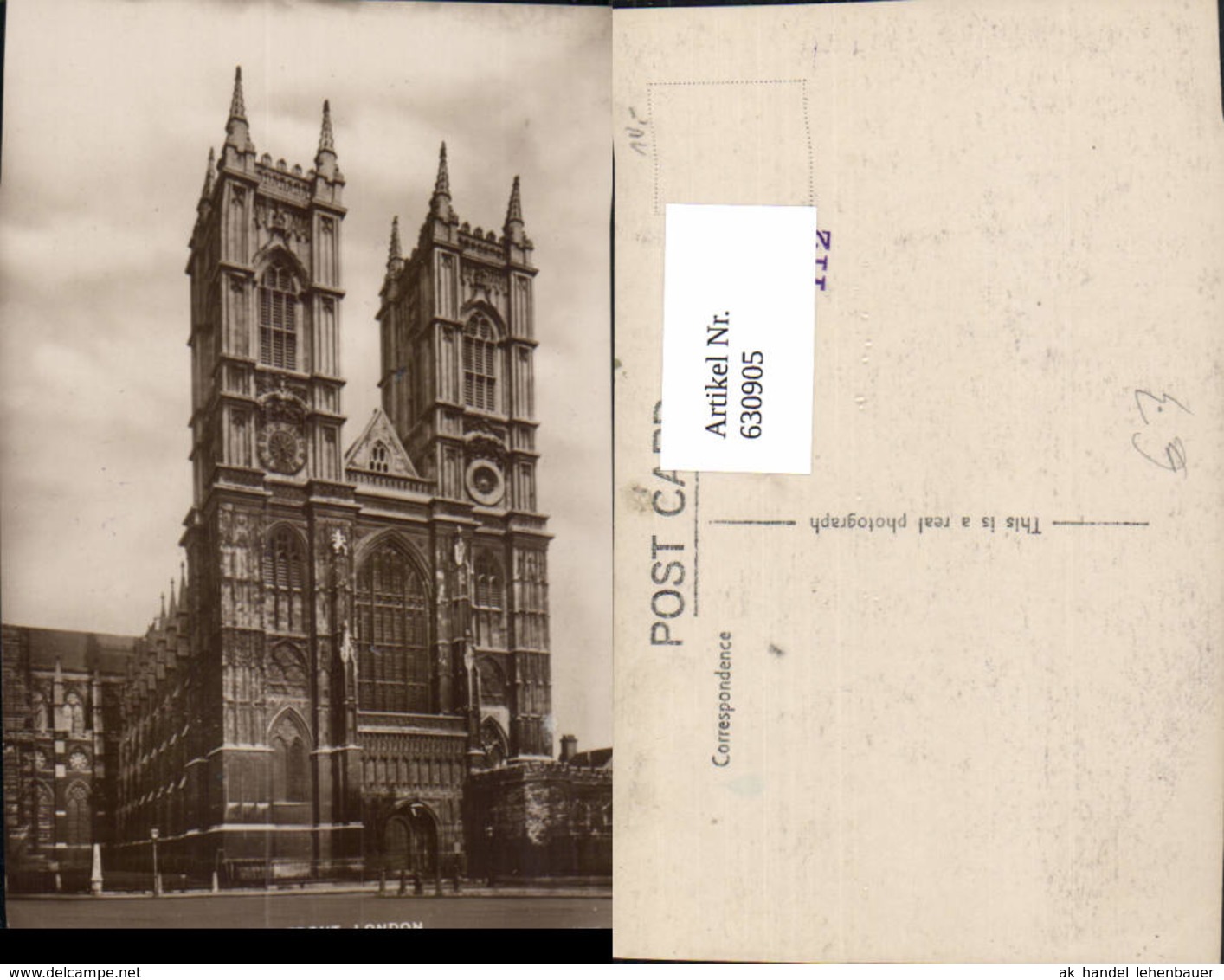 630905,London Westminster Abbey West Front Great Britain - Zonder Classificatie