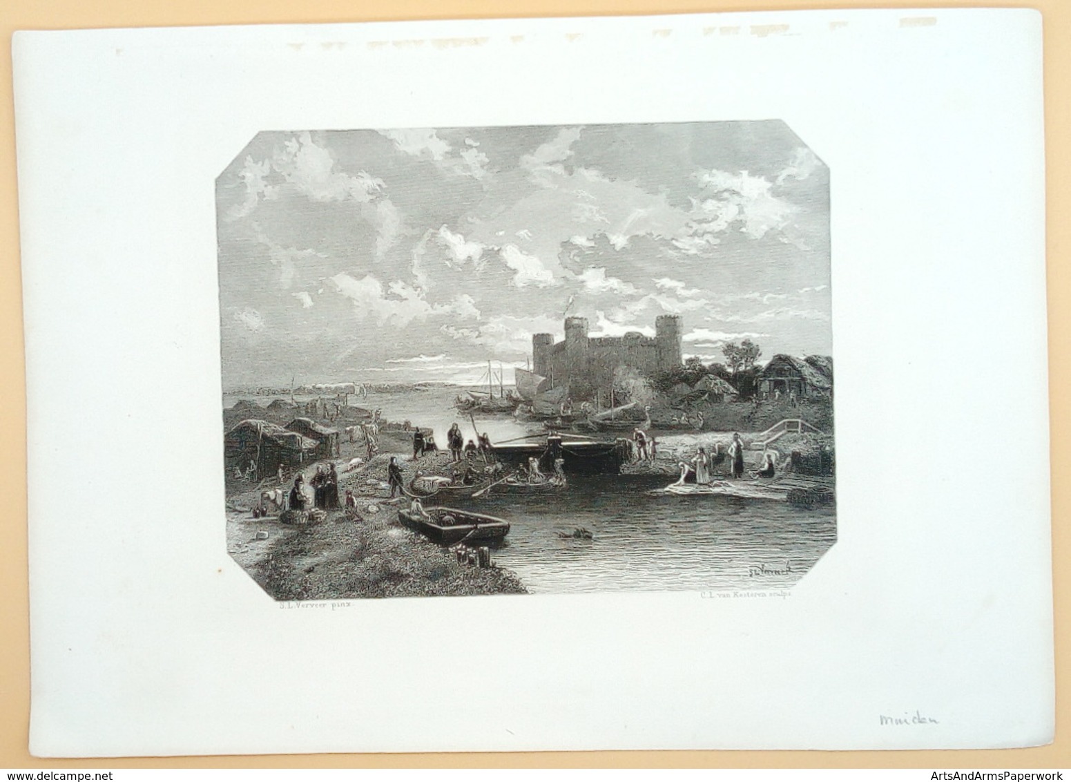 Muiden/ Muiden (NL), 1869, Kesteren, Verveer - Art