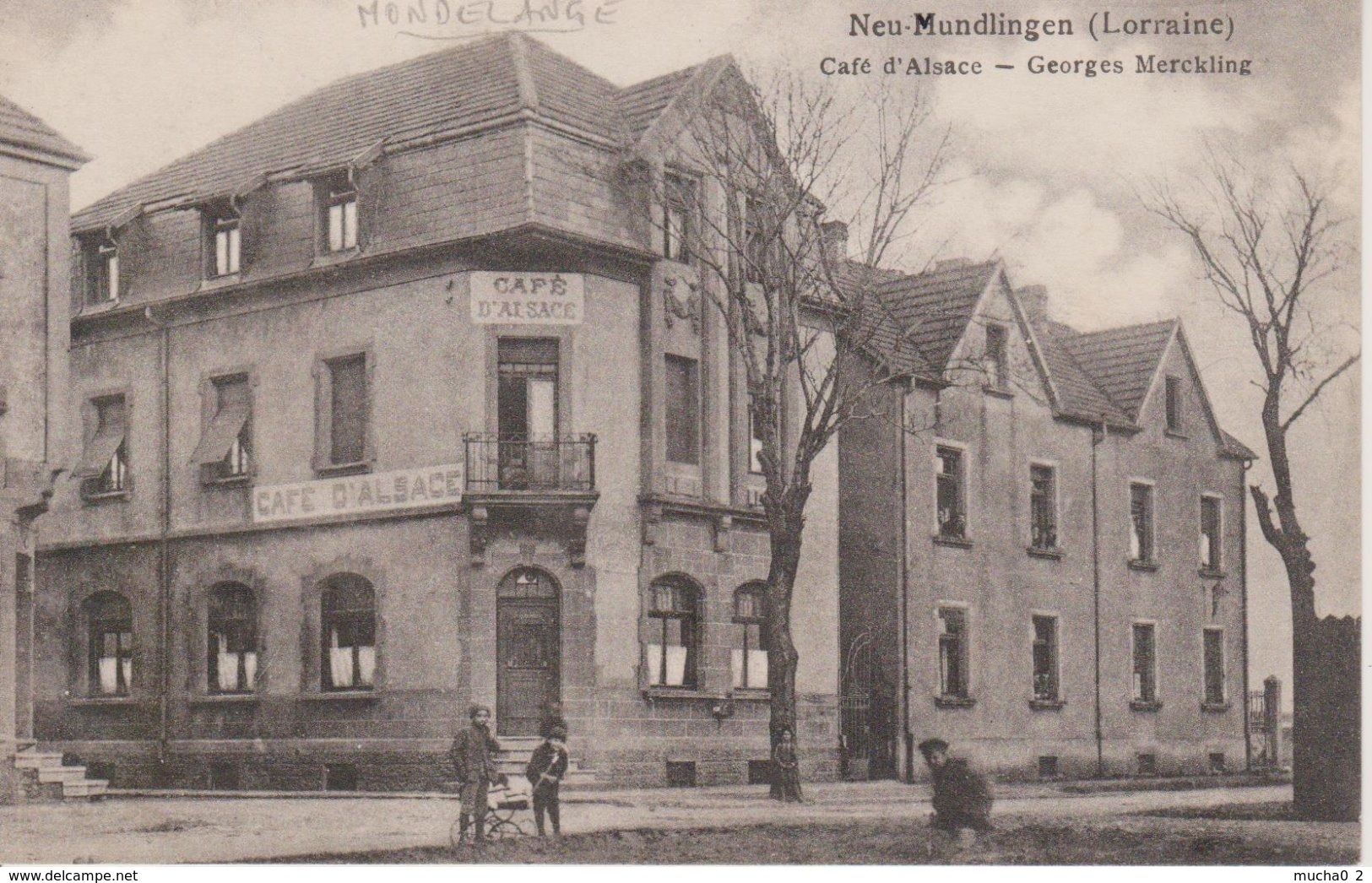 57 - MONDELANGE - CAFE D'ALSACE - GEORGES MERCKLING - Autres & Non Classés