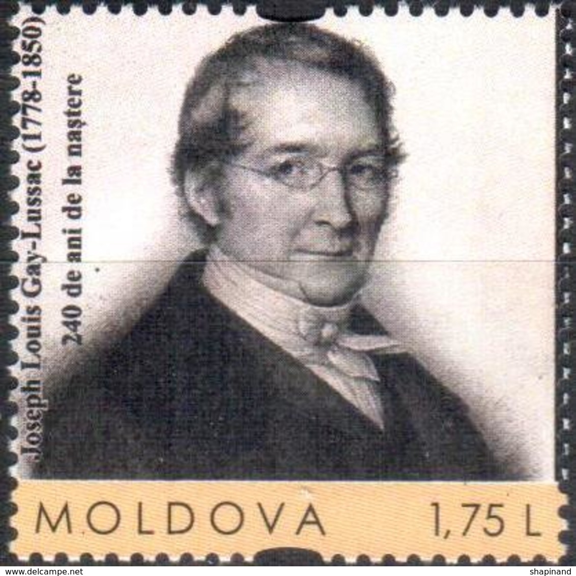 Moldova 2018 "240th Anniversary Of Joseph Louis Gay-Lussac (1778-1850) French Physicist And Chemist" 1v Quality:100% - Moldavia