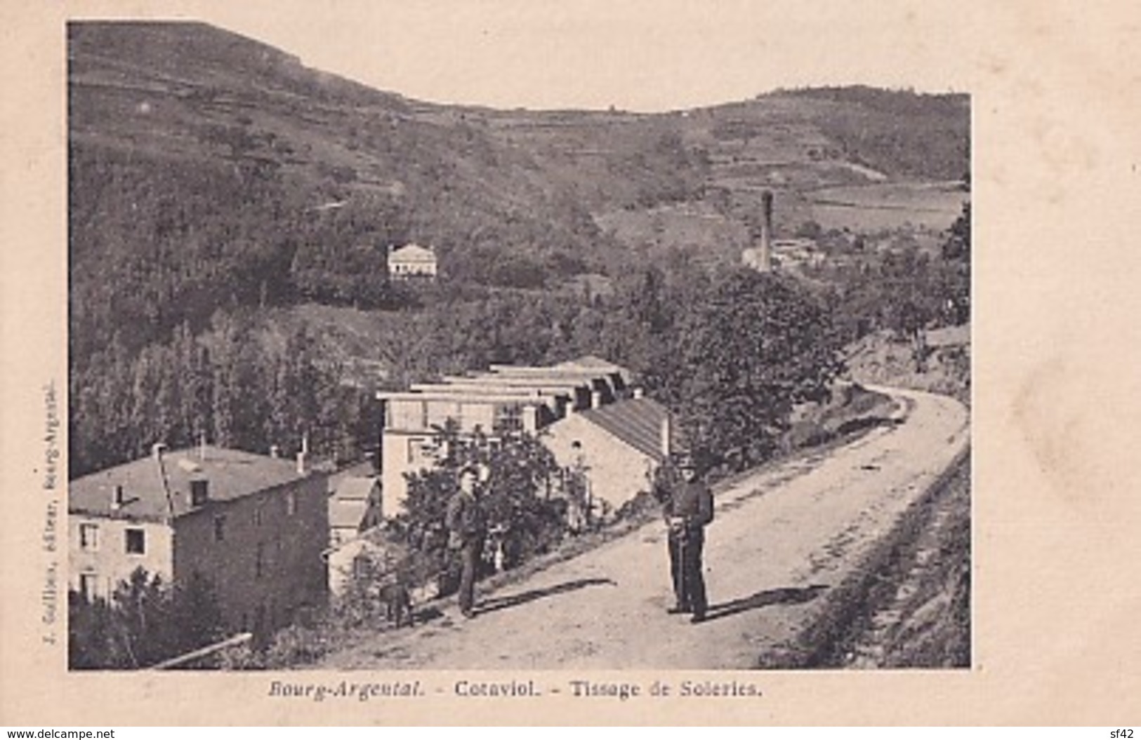 BOURG ARGENTAL        COTAVIOL.    TISSAGE DE SOIRIES - Bourg Argental