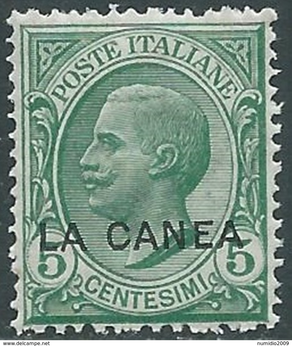 1907-12 LEVANTE LA CANEA EFFIGIE 5 CENT MNH ** - RB2-9 - La Canea
