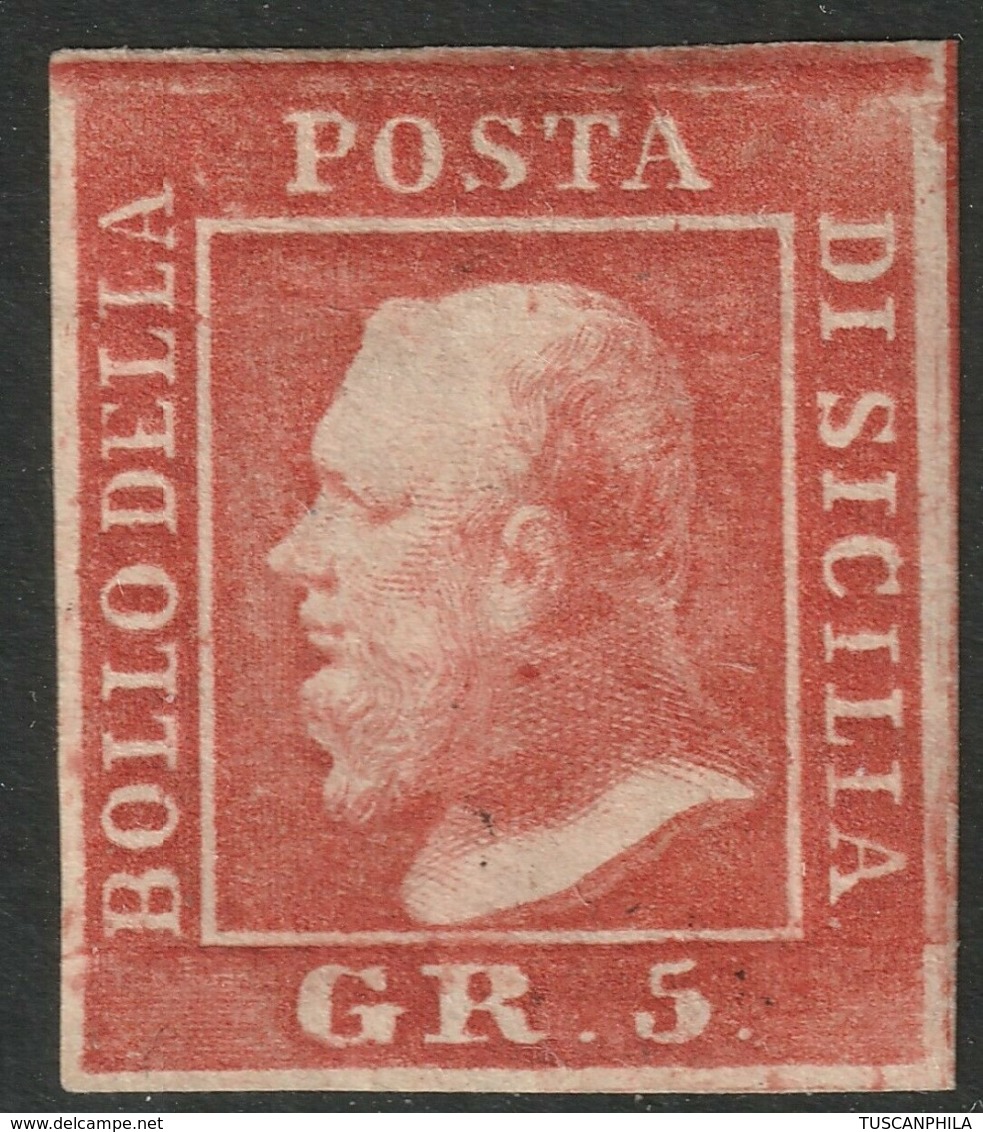 Sicilia, 5 Grana I Tavola Vermiglio N.10a MH * Cv 1500 - Sizilien