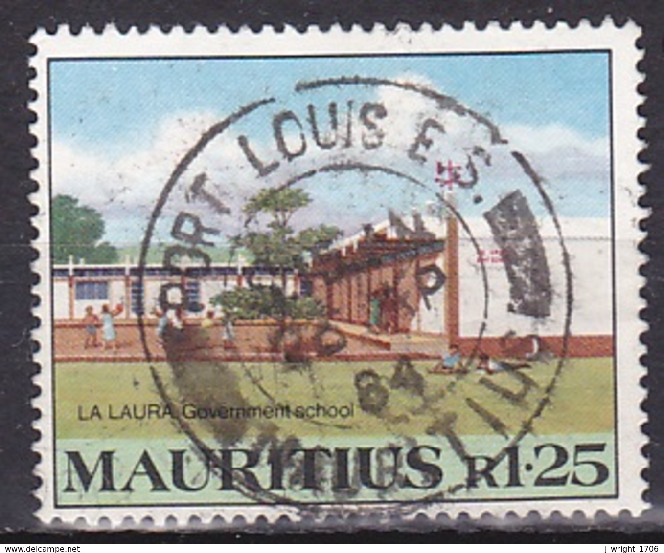 Mauritius/1983 - SG 675 - R 1.25 - USED/'PORT LOUIS E.S.' - Mauritius (1968-...)