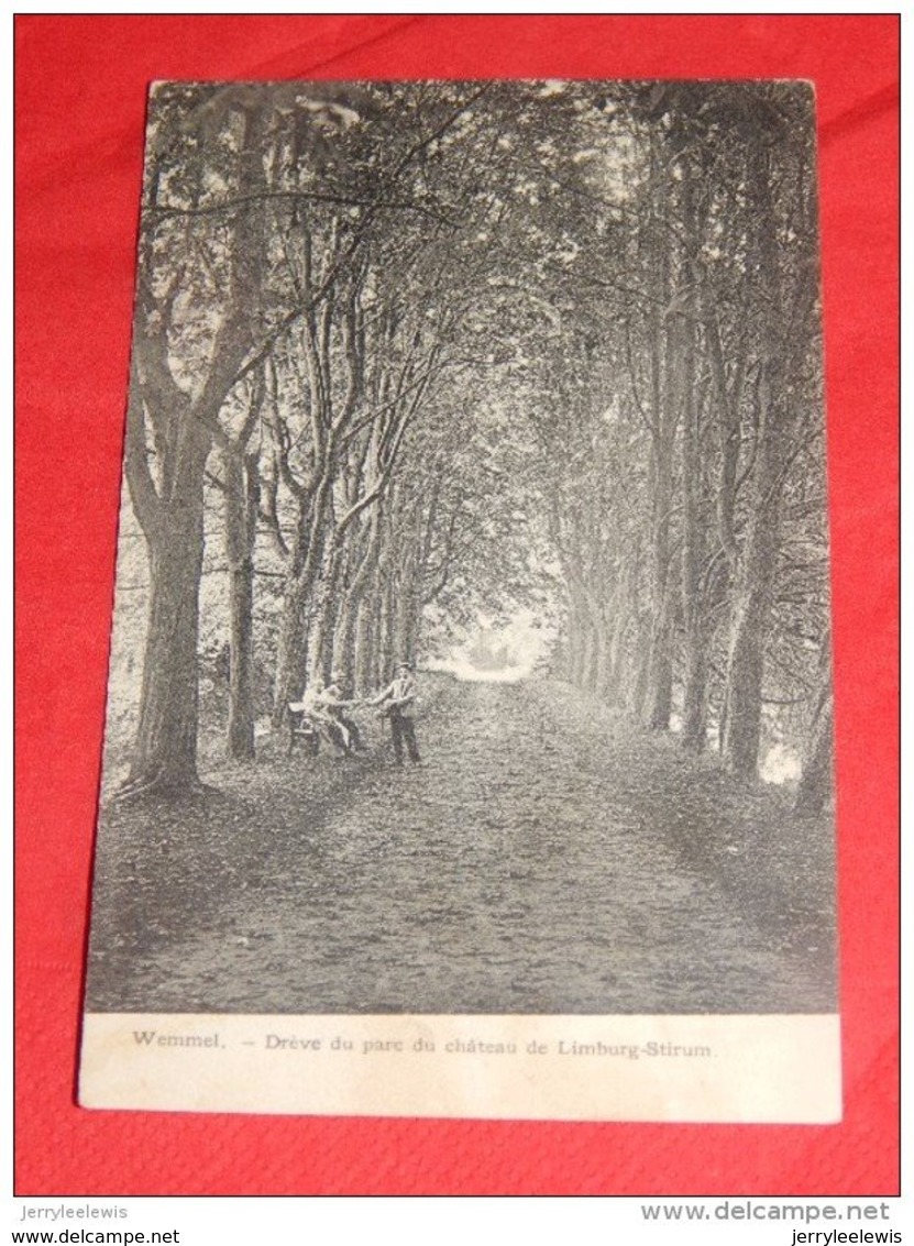 WEMMEL  - Drève Du Parc Du Château De Limburg- Stirum   -   1911 - Wemmel