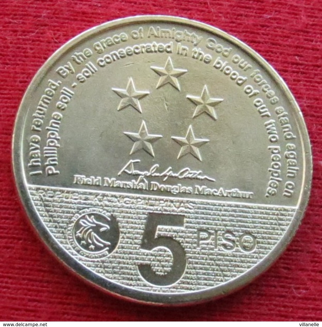 Philippines 5 Piso 2014  World War II  UNCºº - Philippines