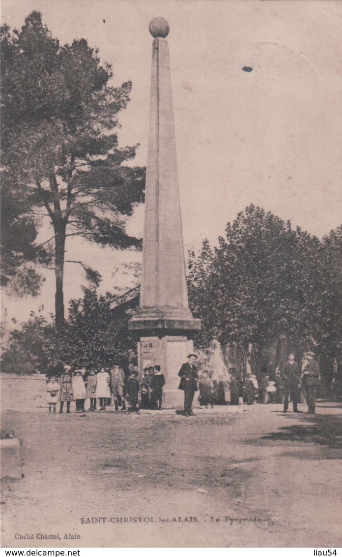 SAINT-CHRISTOL Les ALAIS La Pyramide (1911) - Other & Unclassified