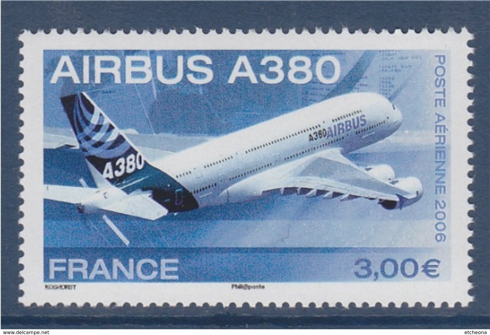 = Poste Aérienne Avion Airbus A380-  3.00€. Issu De Feuille N°PA69 - 1960-.... Mint/hinged