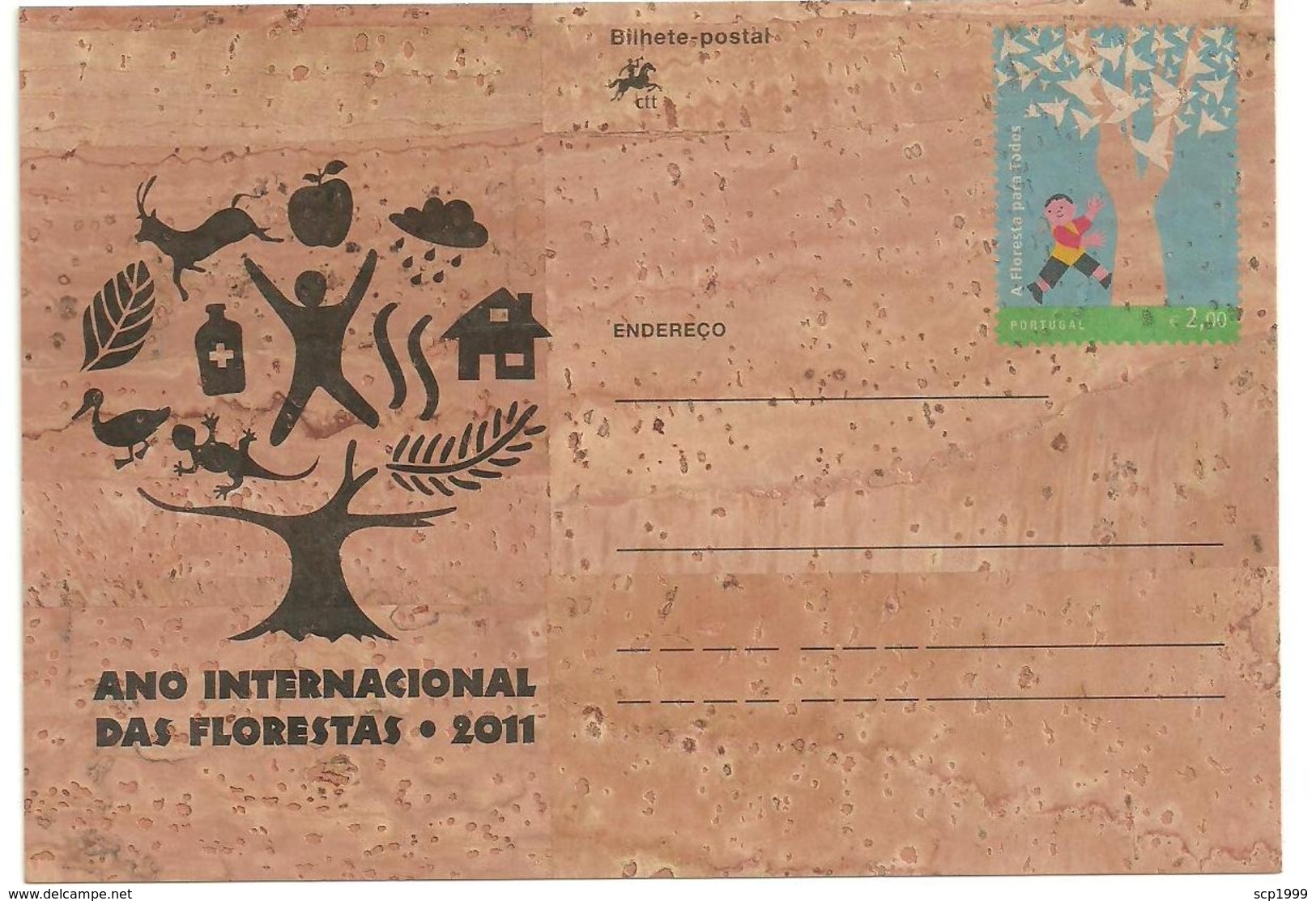 Portugal 2011 - Cork Stationery - International Year Of Forests - Interi Postali