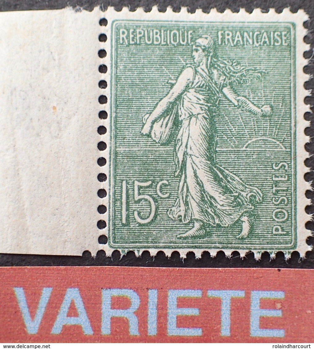 R1934/221 - 1903 - TYPE SEMEUSE LIGNEE - N°130 (II) NEUF** BdF - VARIETE ➤➤➤ Impression RECTO-VERSO - Unused Stamps