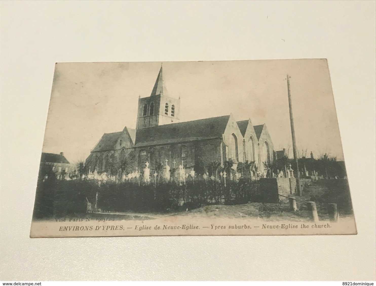 Nieuwkerke , Neuve Eglise, L'eglise - 1918 - Heuvelland