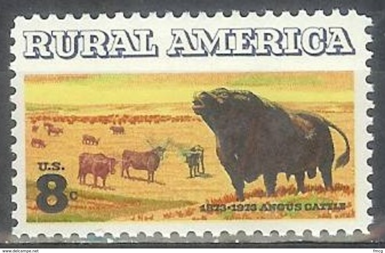 1973 8 Cents Angus Cattle Mint Never Hinged - Unused Stamps