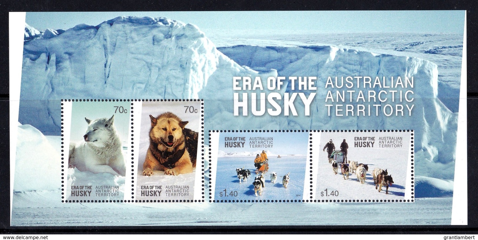 Australian Antarctic 2014 Era Of The Husky Minisheet MNH - Unused Stamps