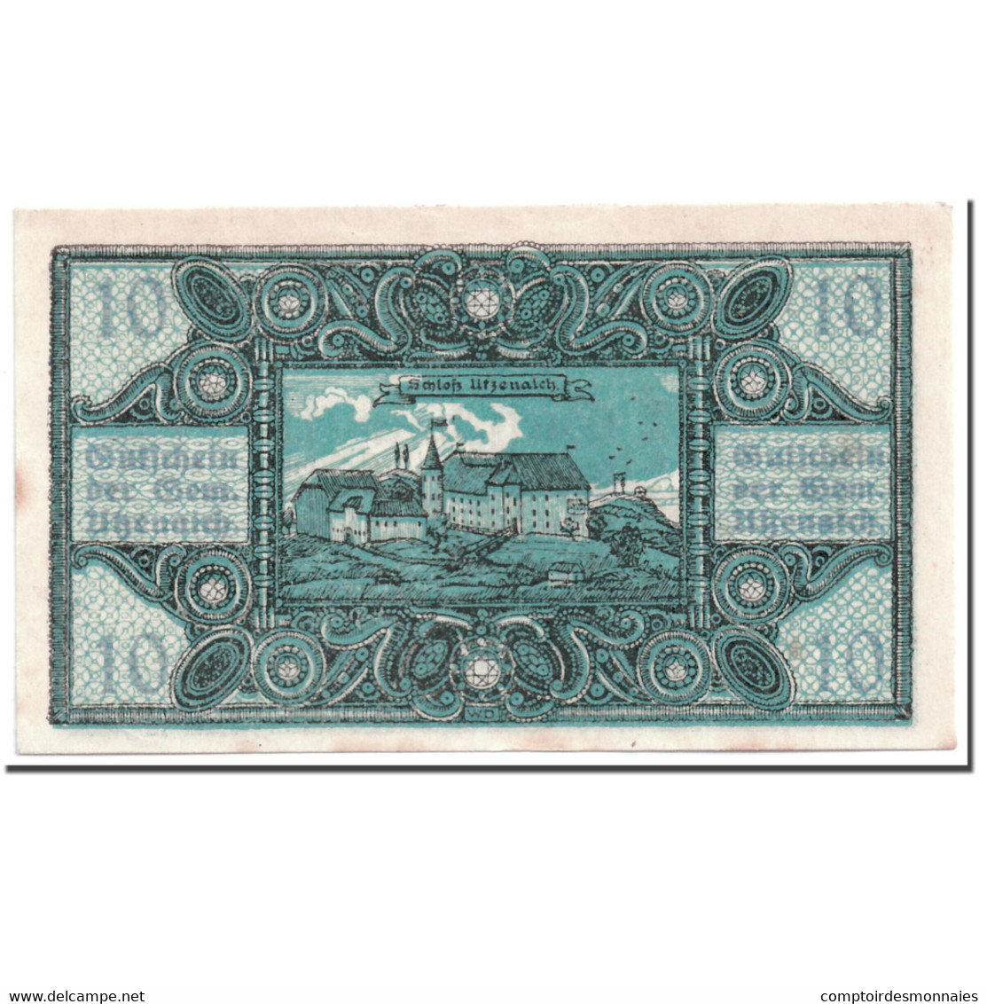 Billet, Autriche, Utzenaich, 10 Heller, Paysage, 1920, SPL, Mehl:1107 - Autriche