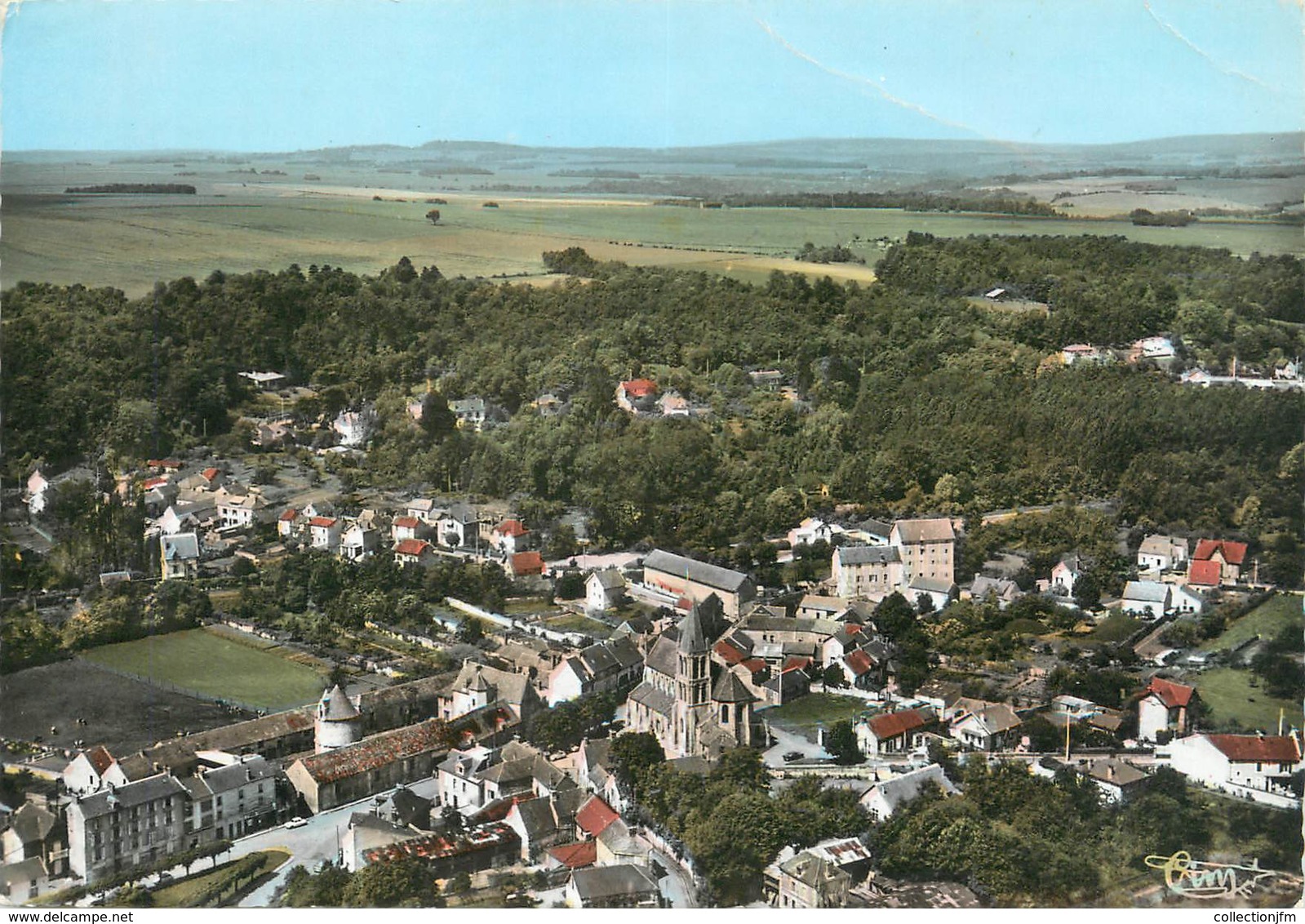 / CPA FRANCE 95 "Nesle La Vallée, Vue Générale Aérienne" - Nesles-la-Vallée