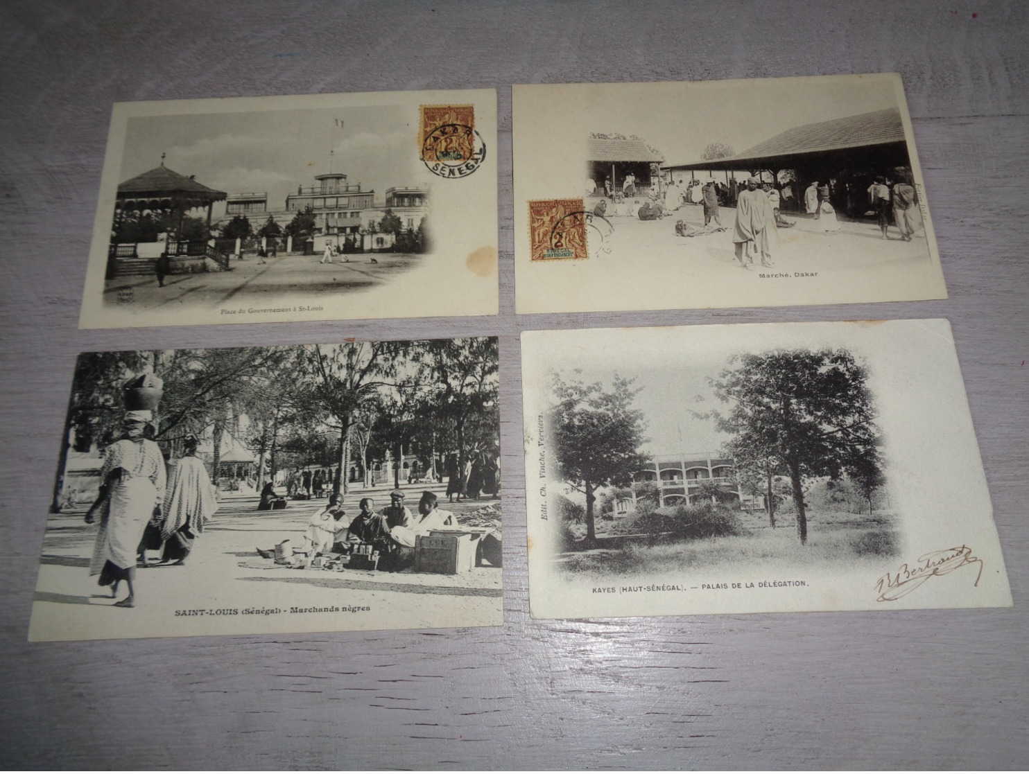 Beau lot de 50 cartes postales d' Afrique Africa Afrika   Dakar  Sénégal  Saint Louis